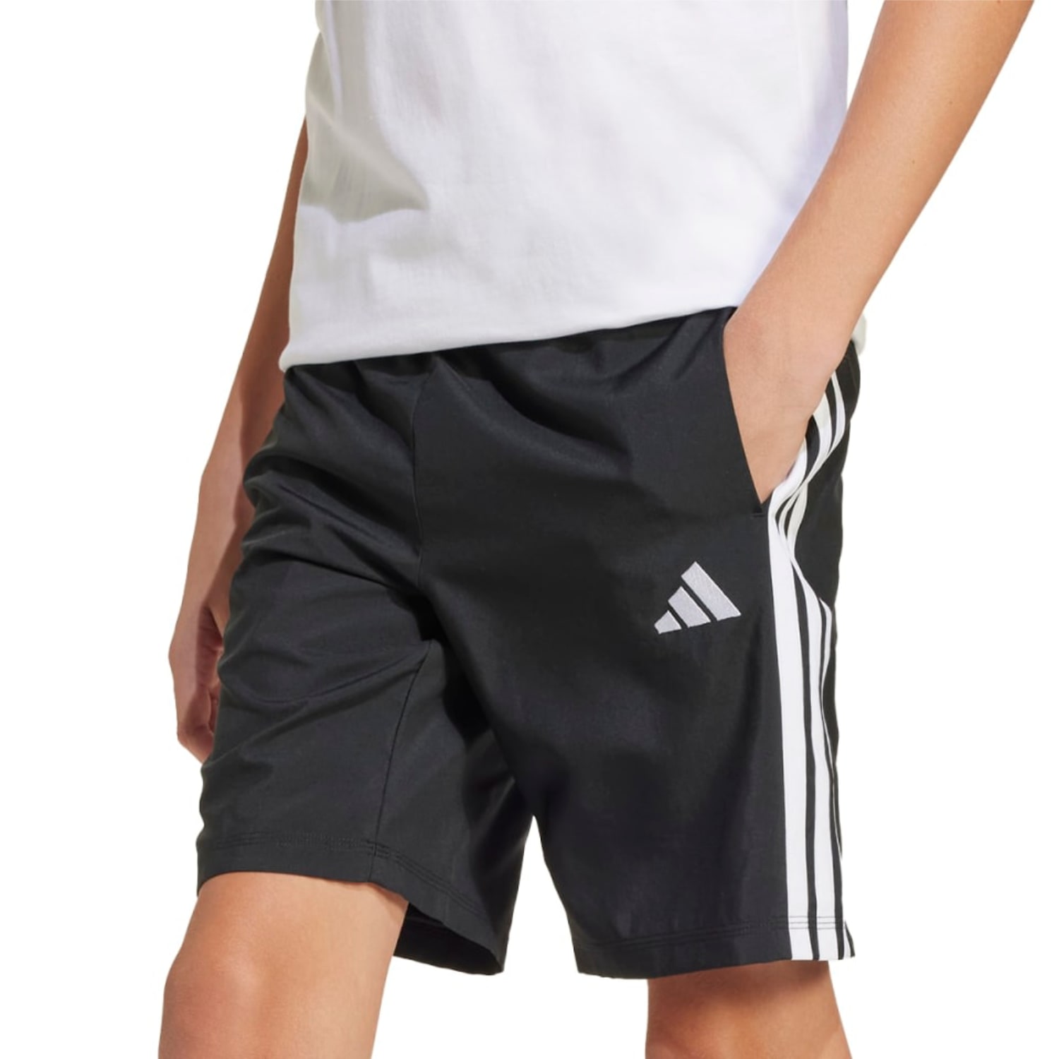 adidas Boys 3Stripe Woven Shorts