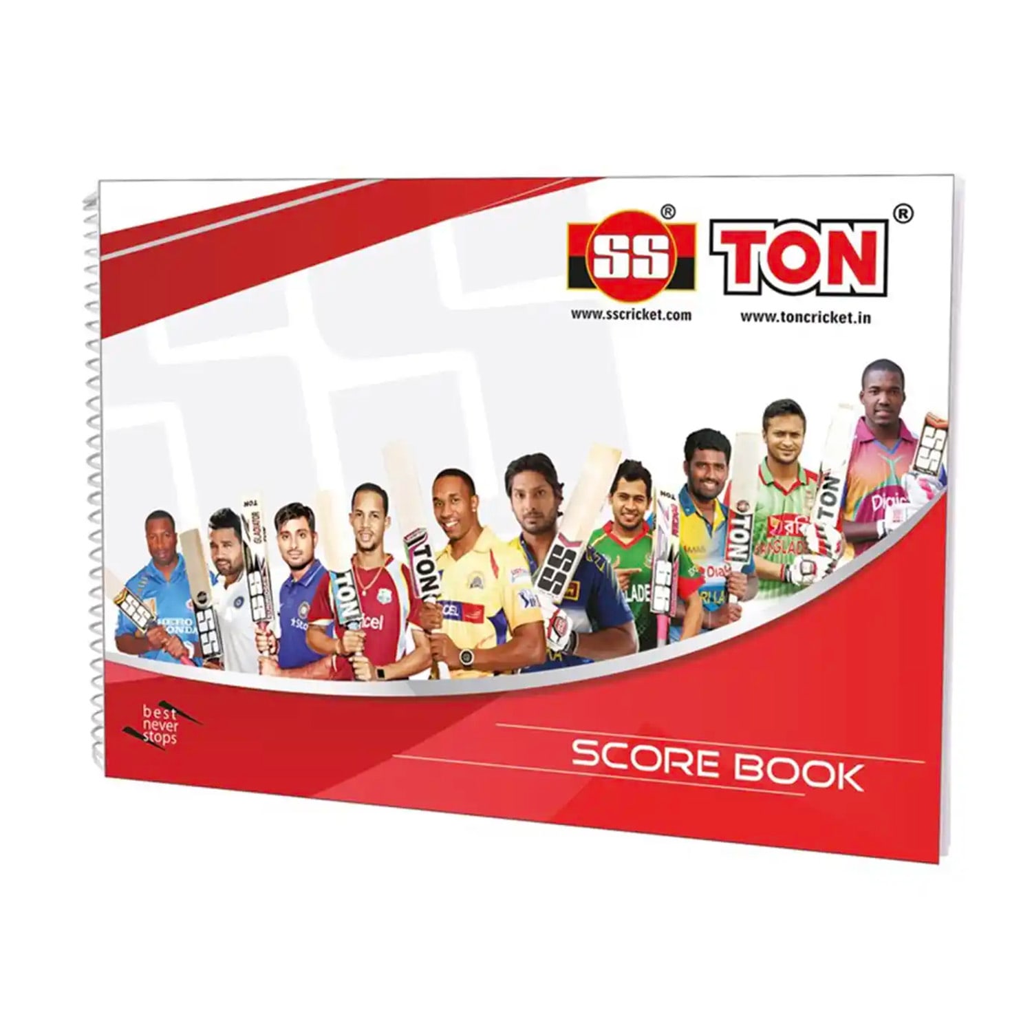 SS/TON 60 Innings Cricket Scorebook