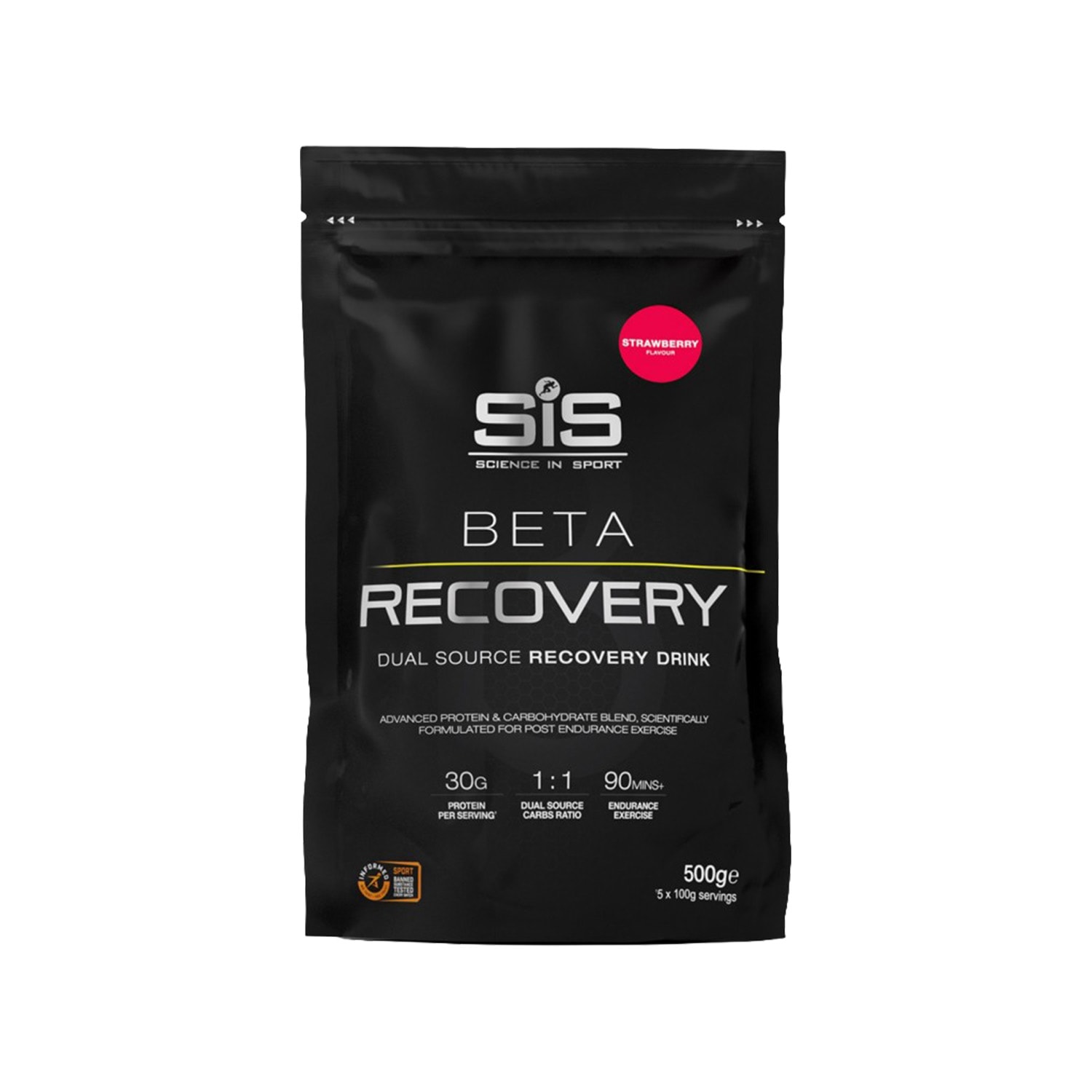 SIS Beta Recovery 500g Bag - Strawberry