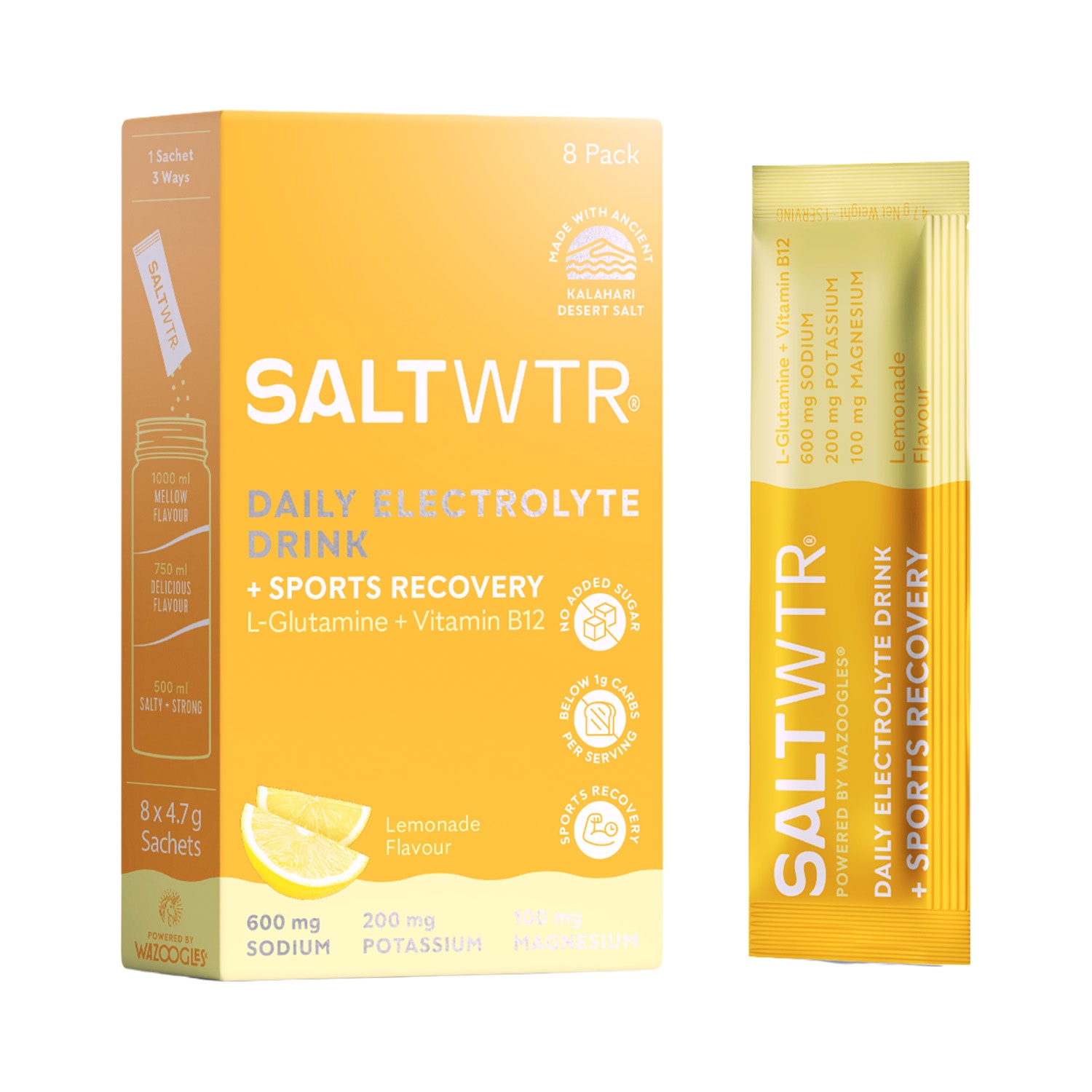 SaltWTR Daily Electrolytes 8 Pack - Lemonade