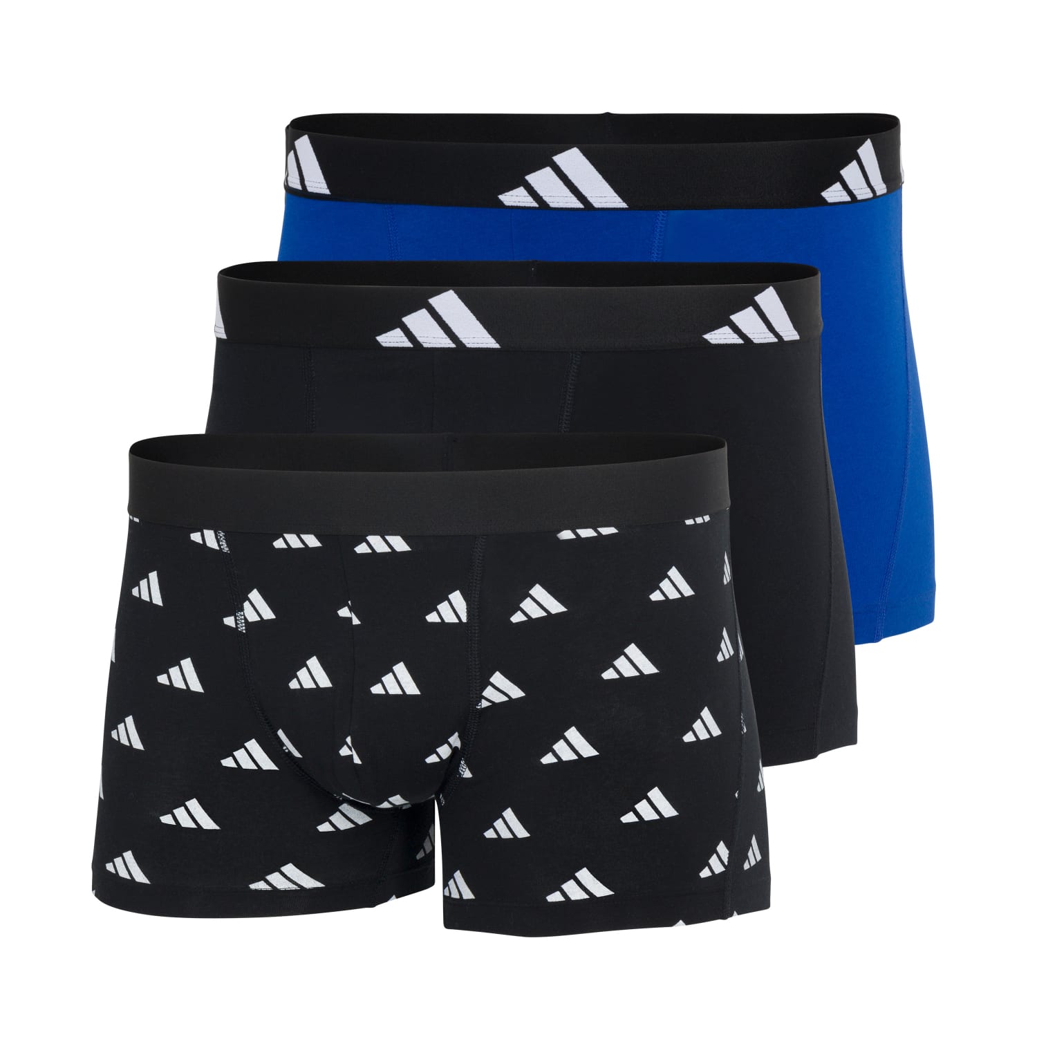 Adidas Men's Flex Cotton 3 Pack Trunk