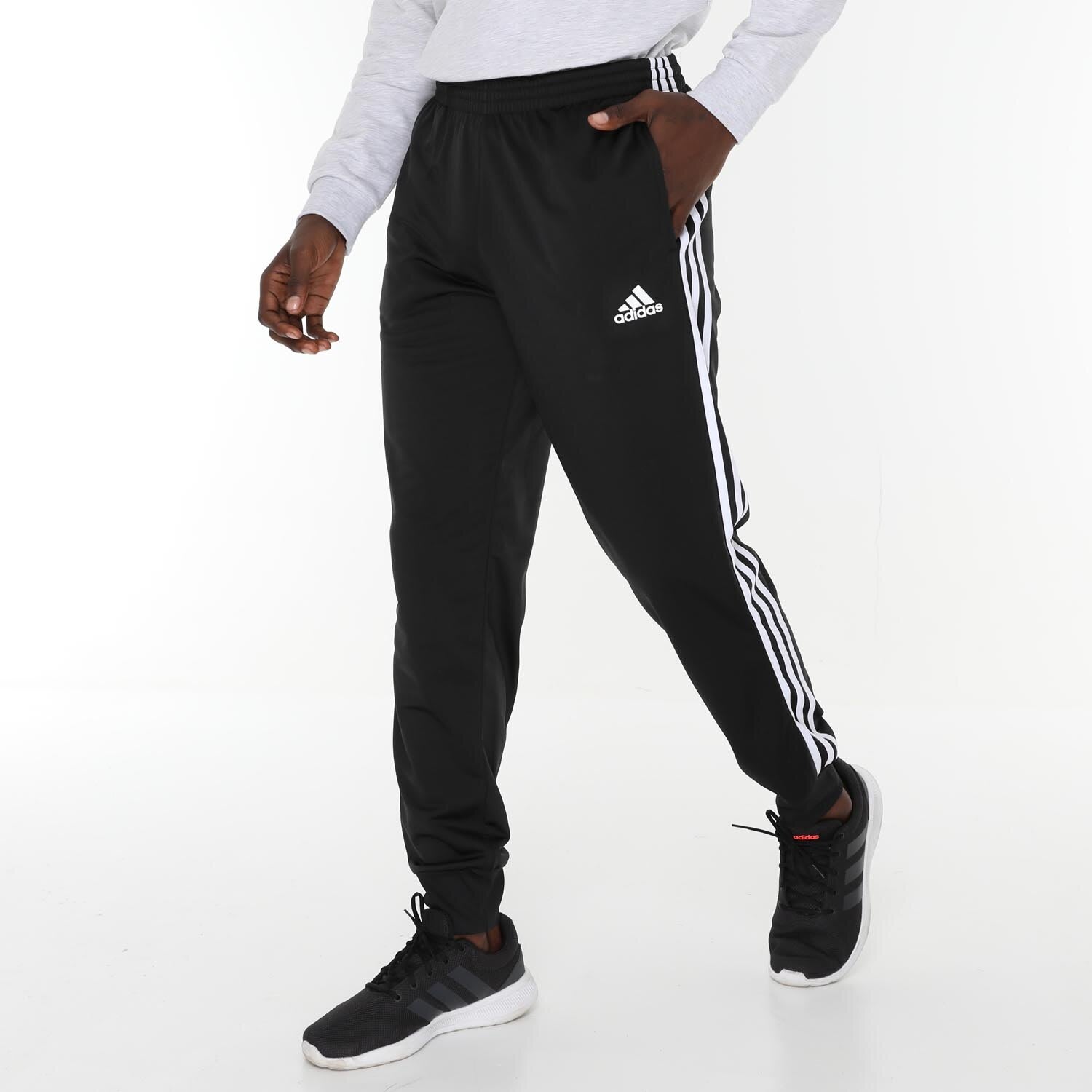 adidas Men's Essential 3 Stripe Tricot Trackpants | Sportsmans Warehouse