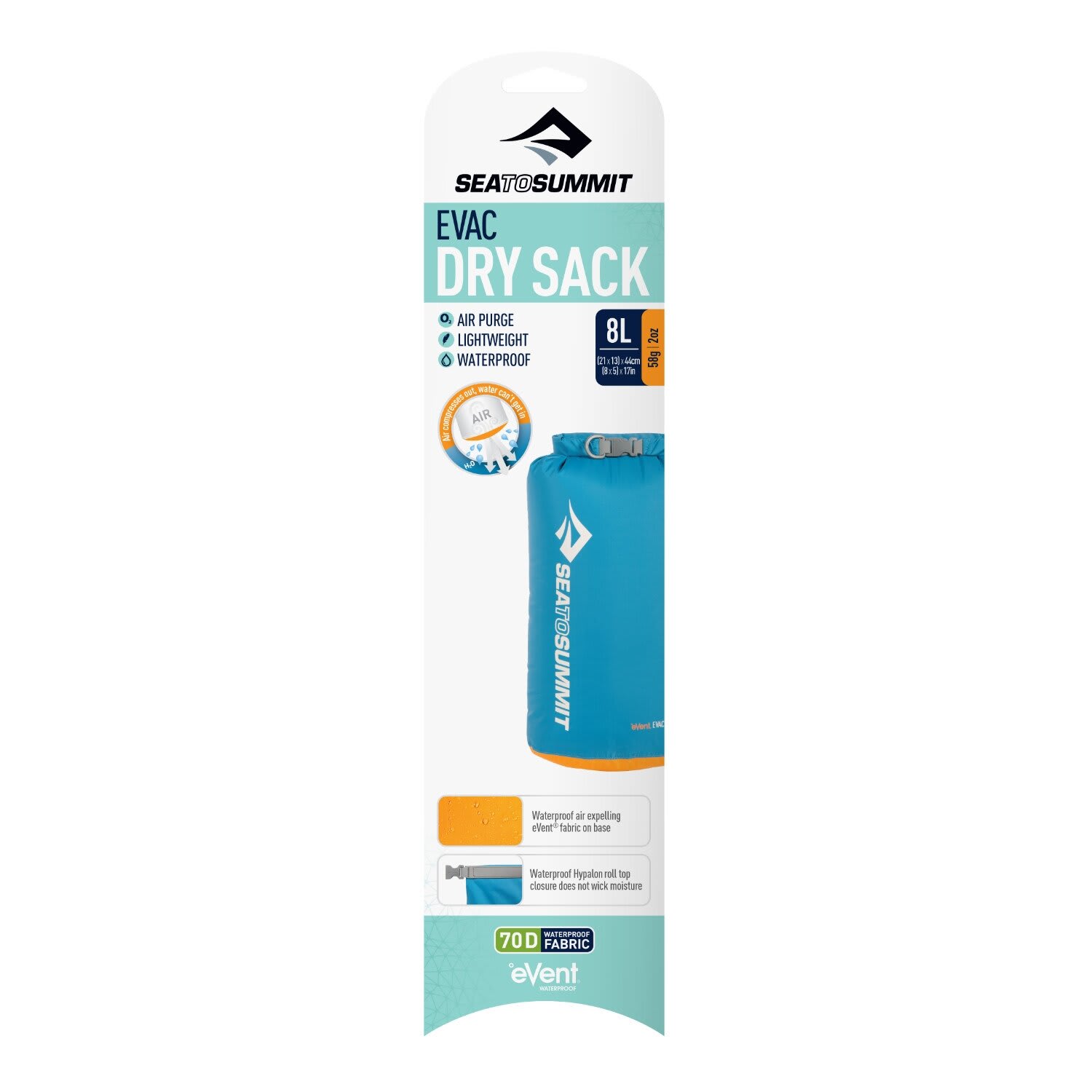 S2S EVAC Dry Sack 8L by Sea To Summit Price R 559,9 PLU 1164798