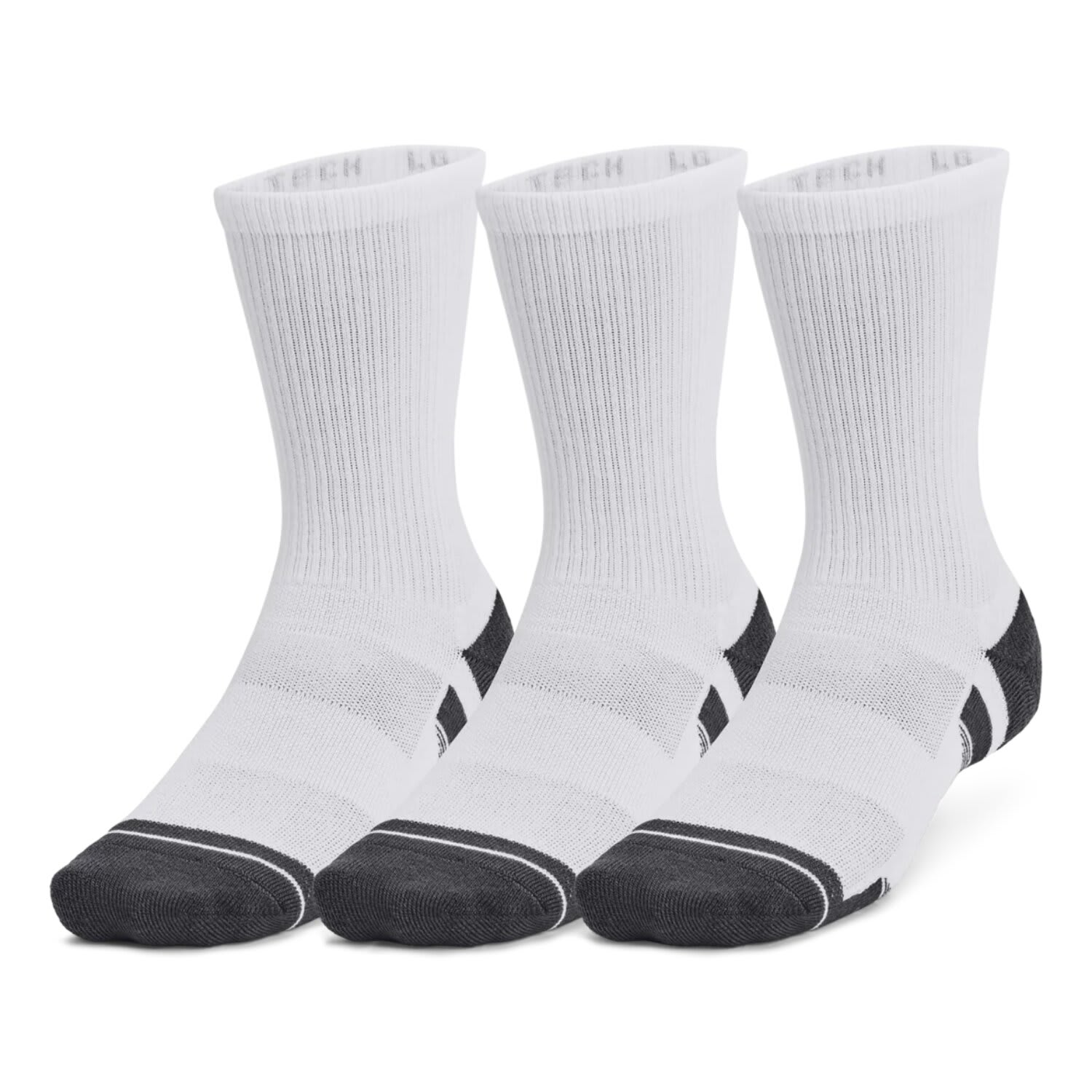 Under Armour 3-Pack Performance Crew White Socks | by Under Armour ...