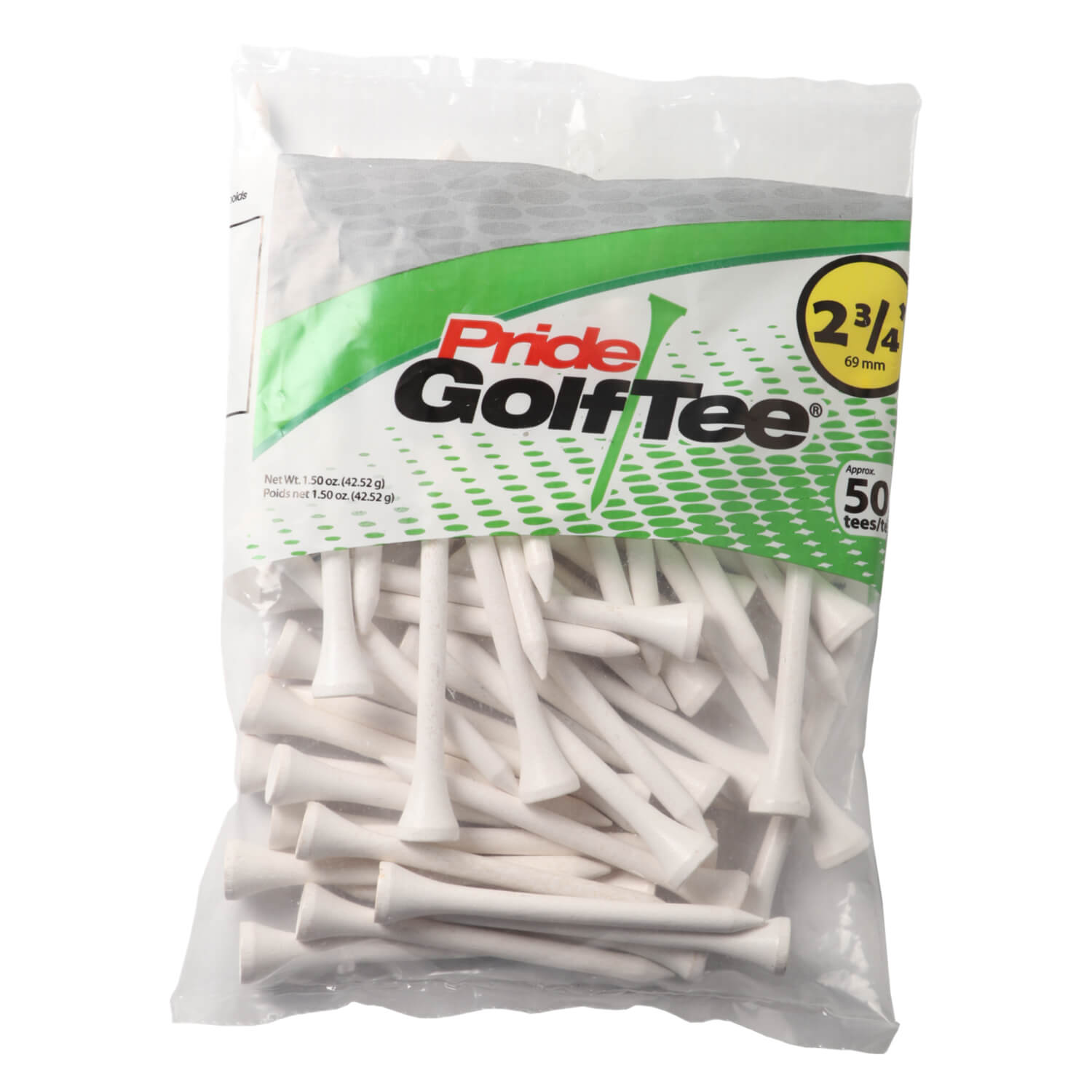 Pride Deluxe 2 3/4 - 50 pack Golf Tee