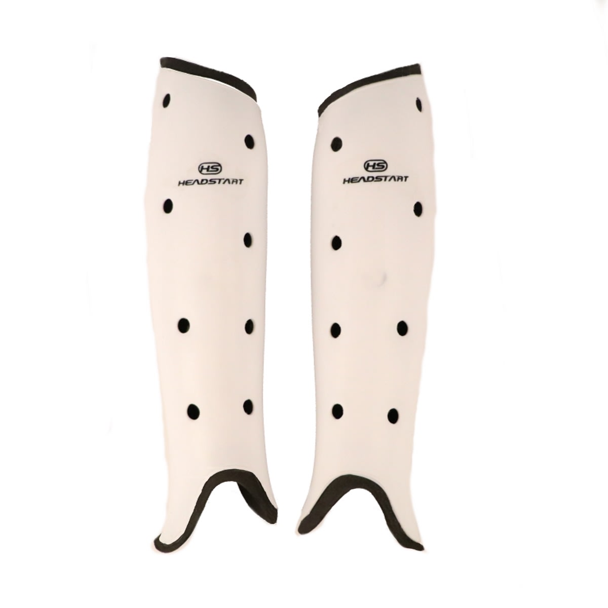 HS Moulded Hockey Shinguard White