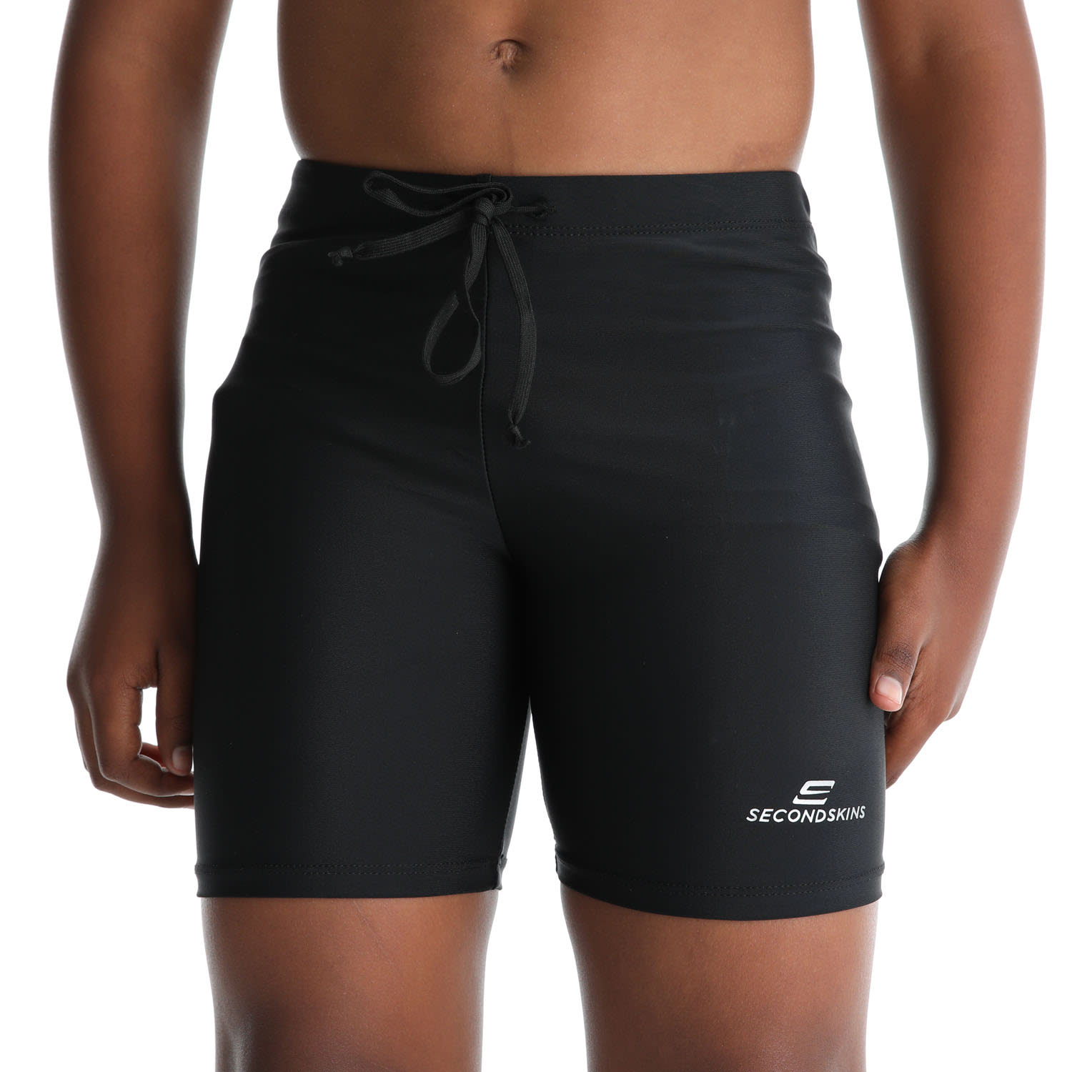 SS Jnr Lycra Short With Drawstring (Black)