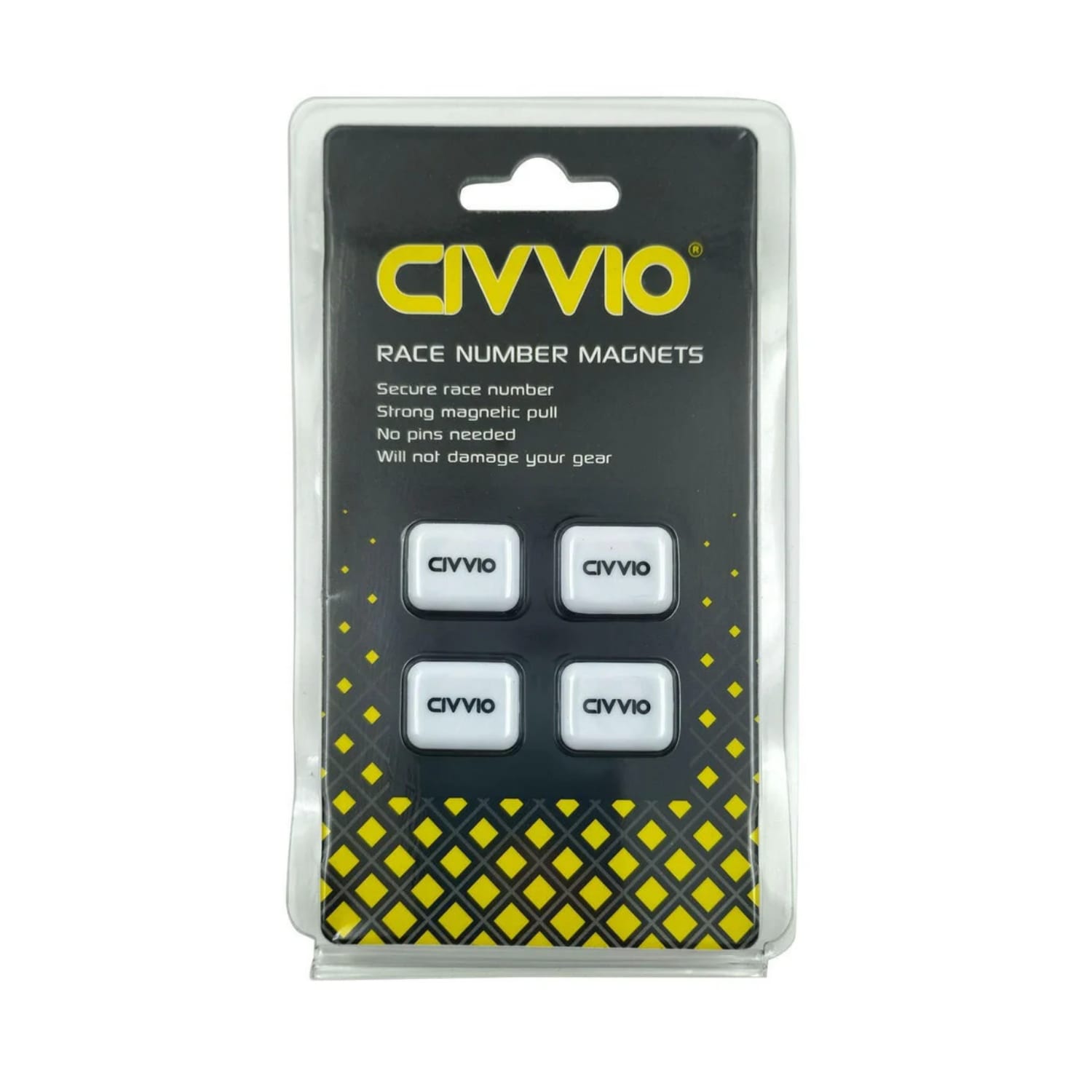 Civvio Race Number Magnets