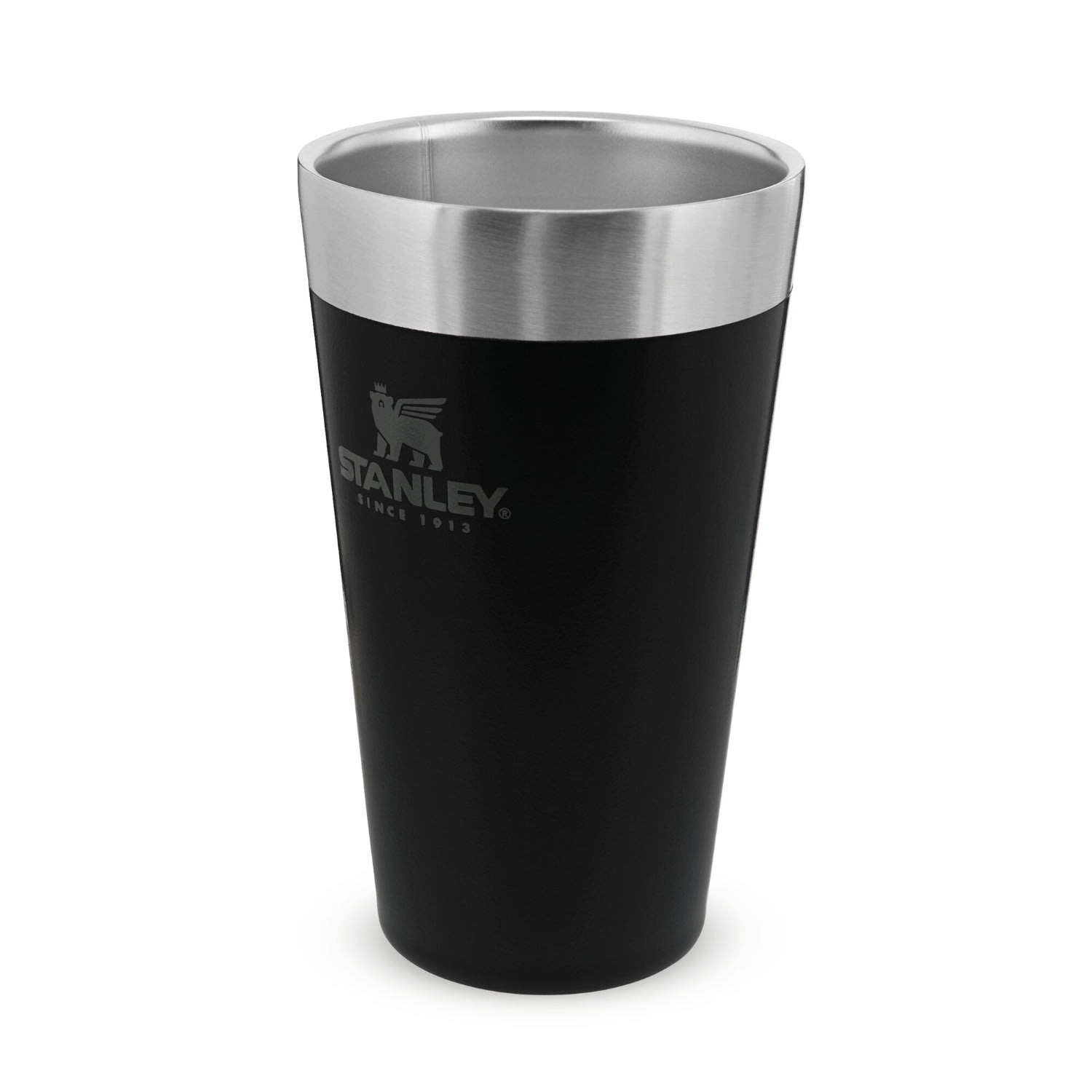 The Stacking Beer Pint 0.47L / 16oz - Matte Black Pebble