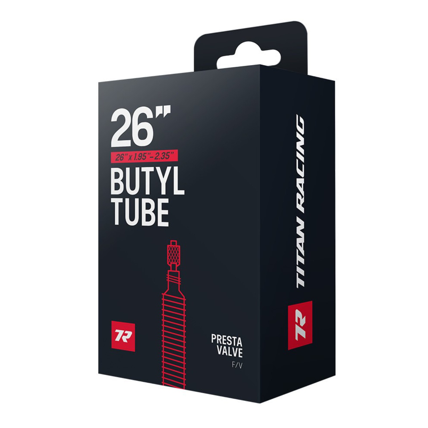 Titan 26 x 1.95-2.35 Presta 48mm Valve Tube