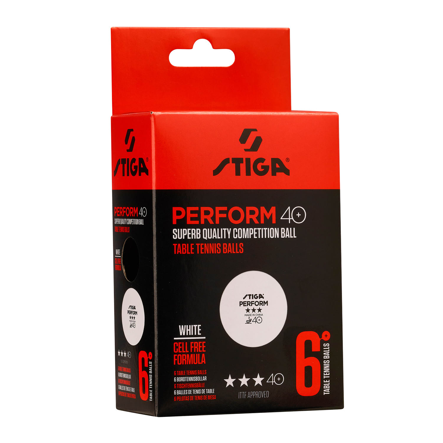 Stiga Perform 3 Star Competition Table Tennis Ball (6 Pc)