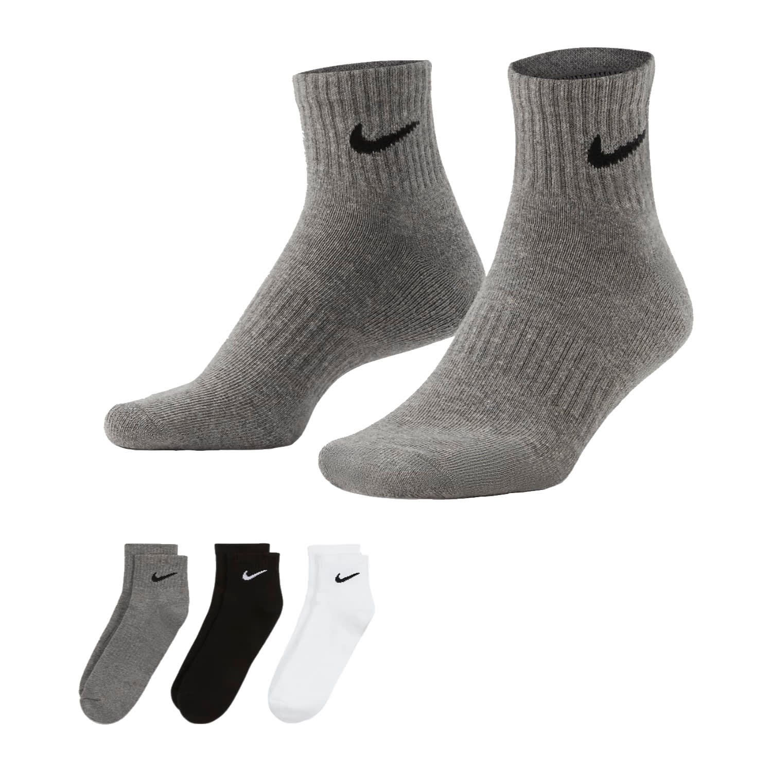 Nike Everyday Cushioned Ankle 3-Pack Multi-Colour Socks