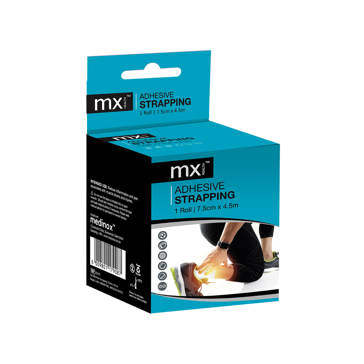 MX Premium Adhesive Strapping - 7.5cm x 4.5m
