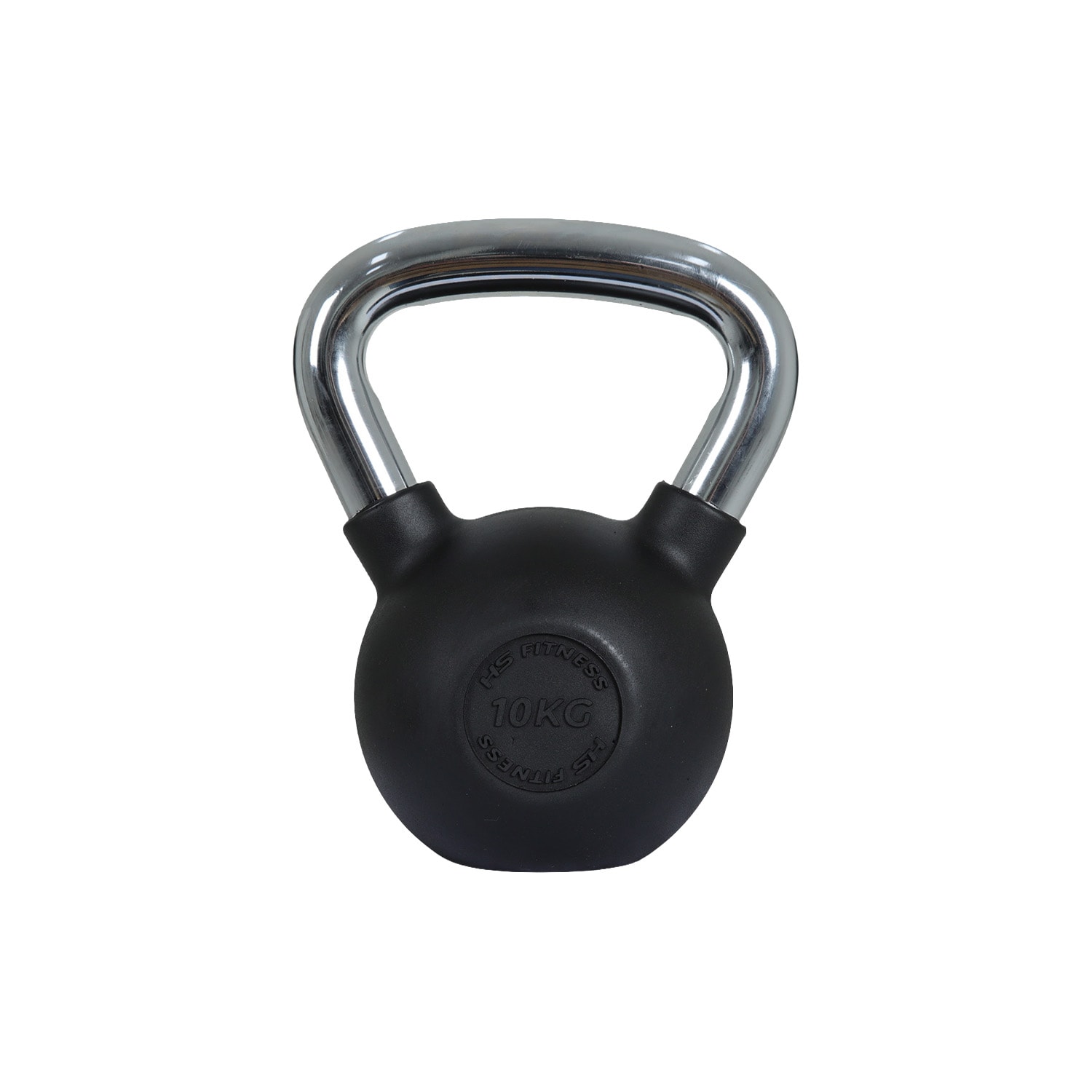 HS Fitness 10kg Rubber Coated Kettlebell