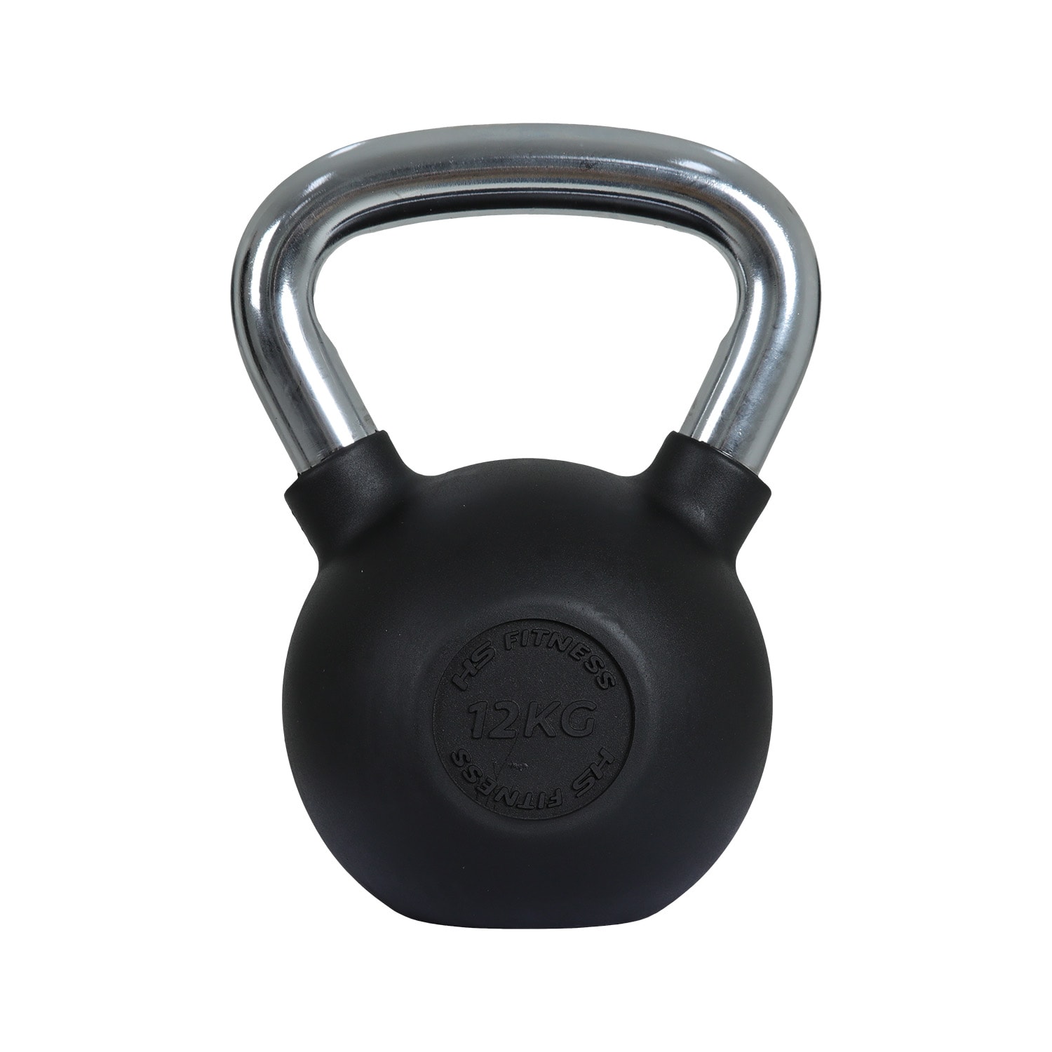 HS Fitness 12kg Rubber Coated Kettlebell