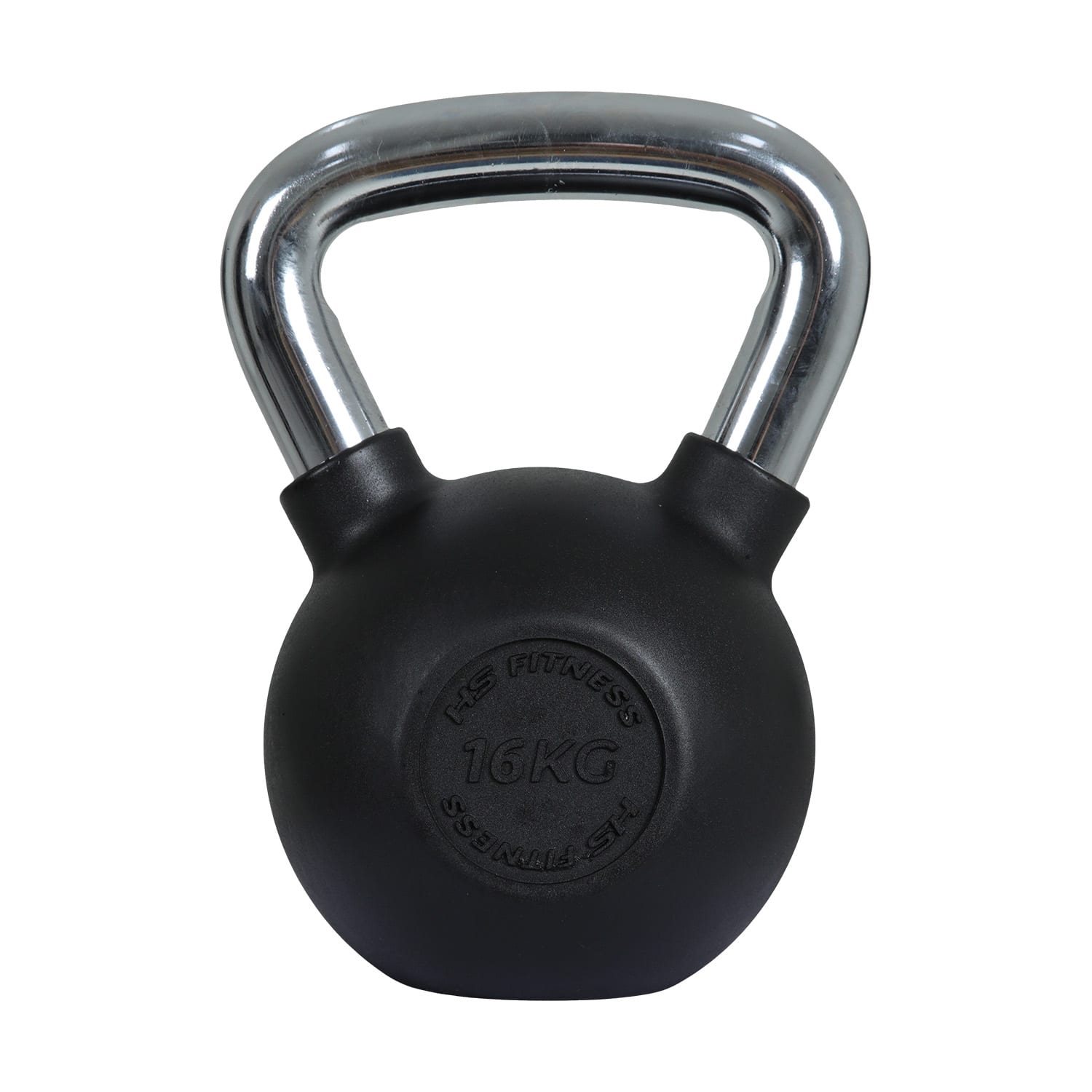 HS Fitness 16kg Rubber Coated Kettlebell