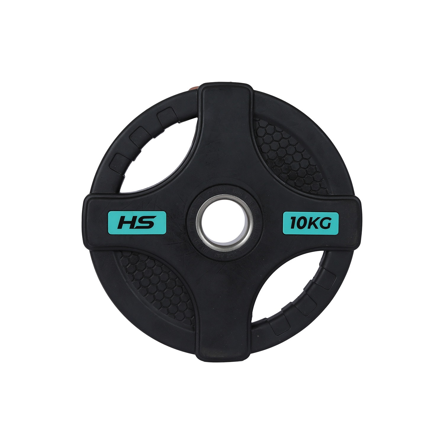 HS Fitness 10kg Olympic Rubber Coated Grip Plate