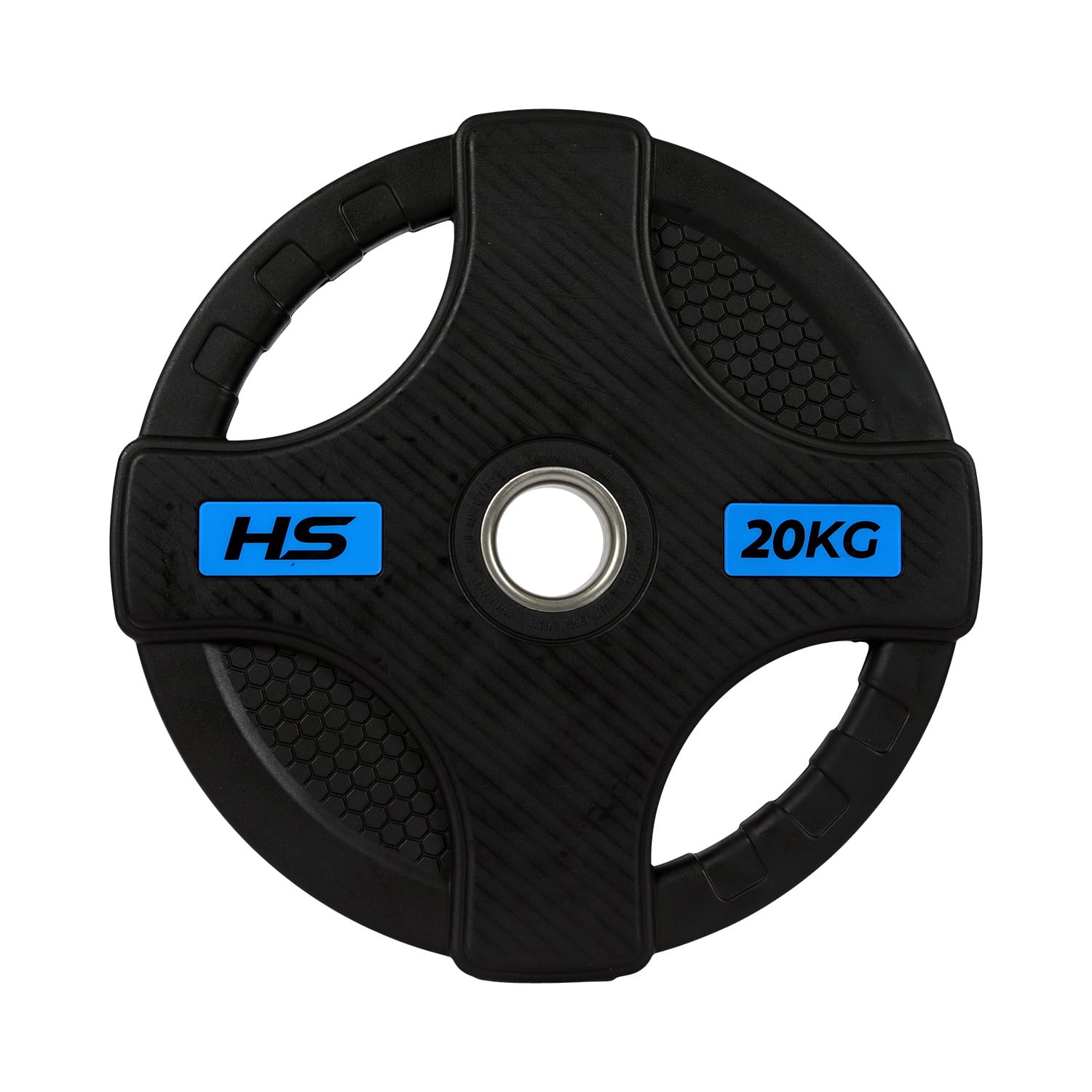 HS Fitness 20kg Olympic Rubber Coated Grip Plate