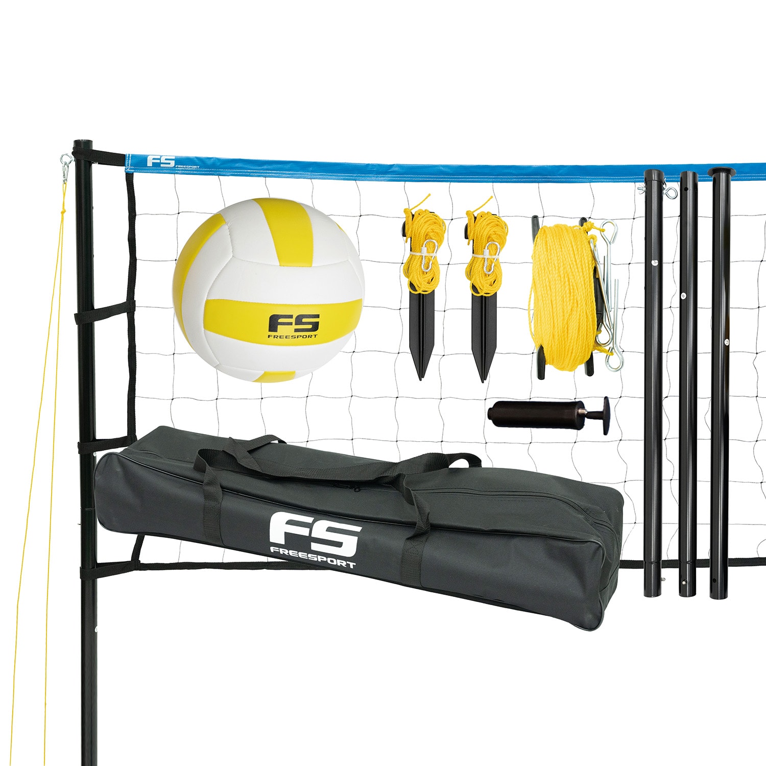 Freesport Steel Volleyball Set