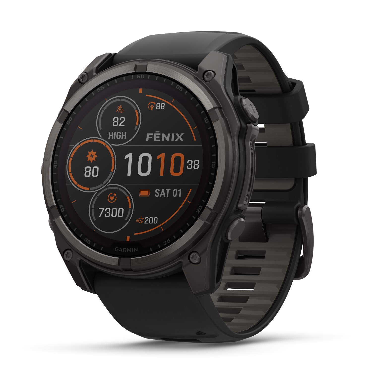 Garmin Fenix 8 51mm Sapphire Solar Multisport Smartwatch - Carbon Grey