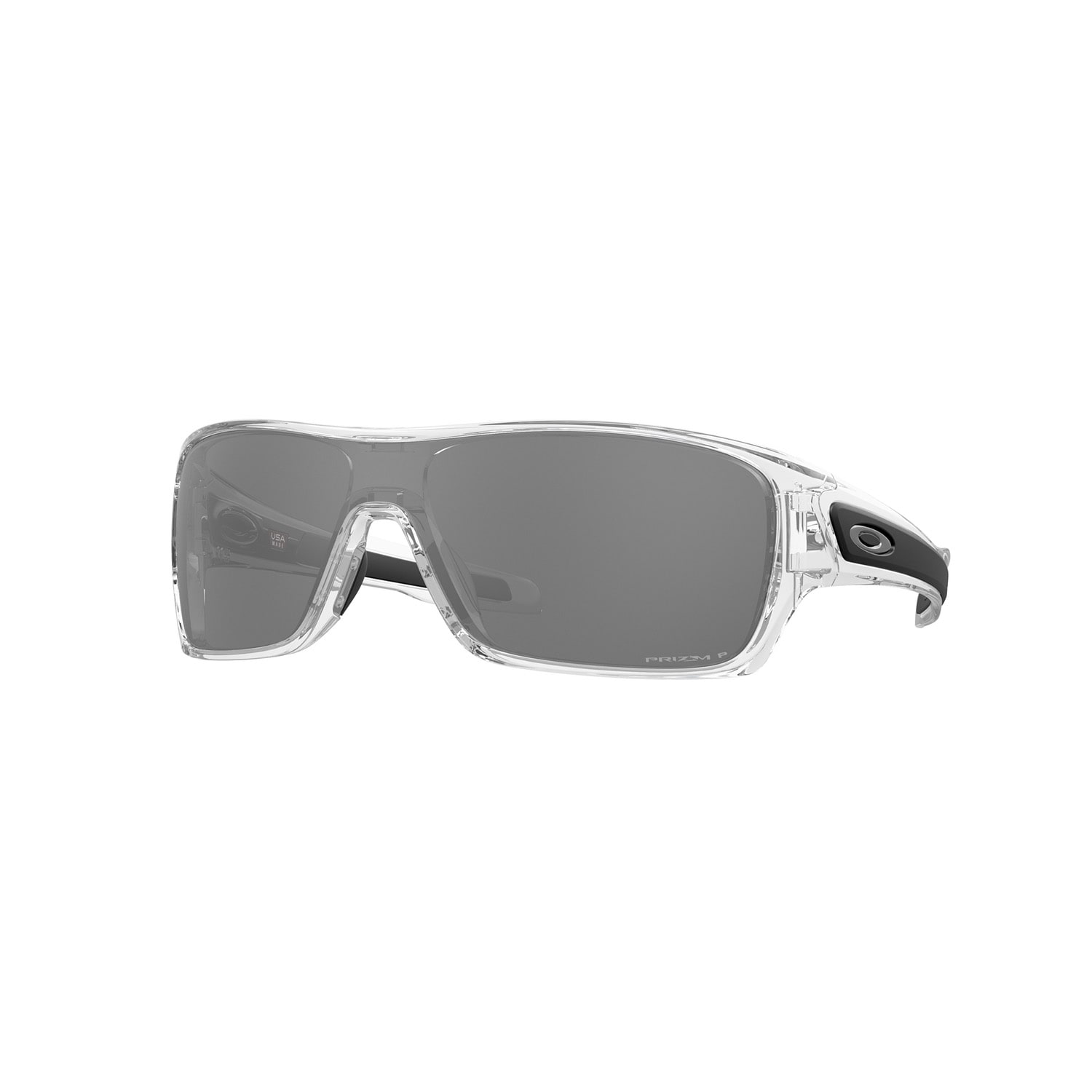 Oakley TURBINE ROTOR sunglasses with Prizm Black Polarized Lense & Transparent Frame