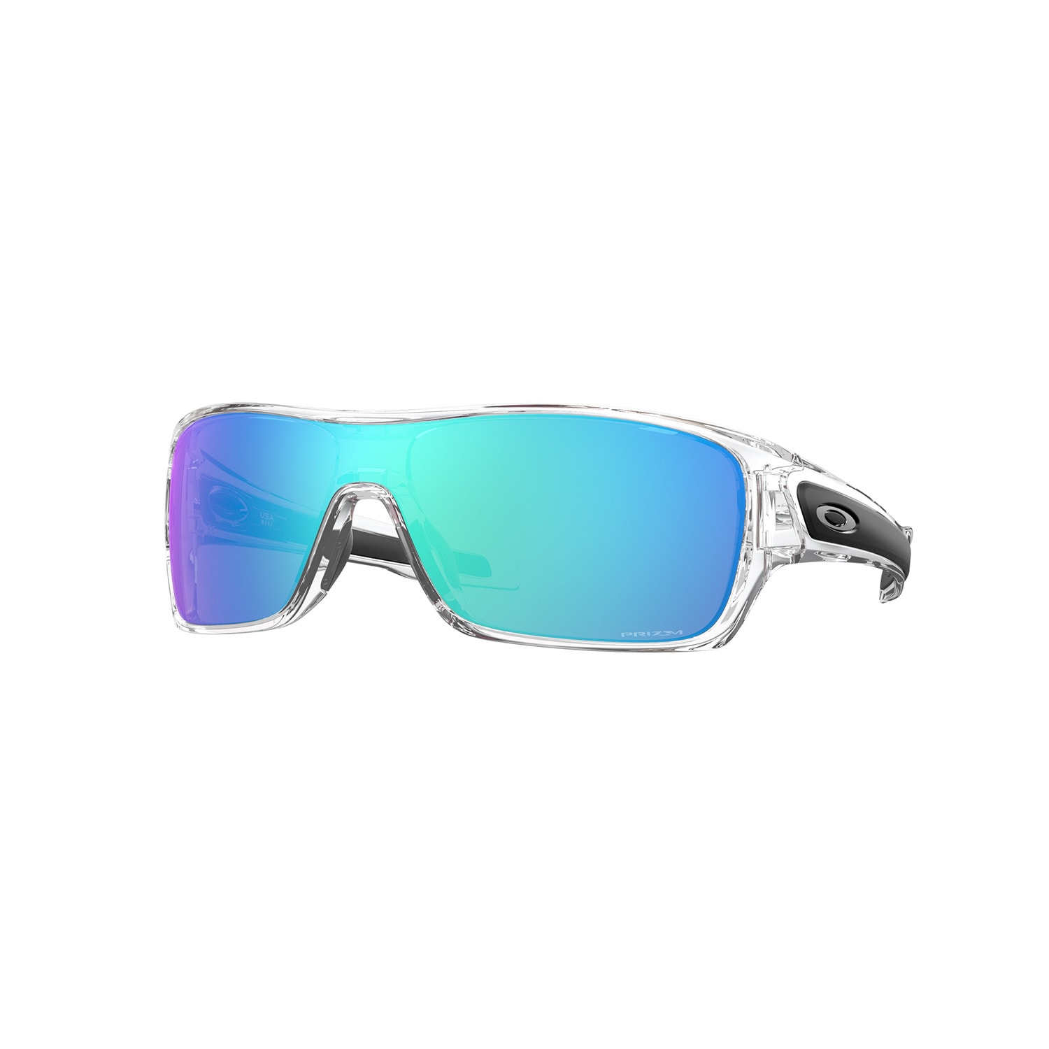 Oakley TURBINE ROTOR Sunglasses with Prizm Sapphire Lense & Transparent Frame