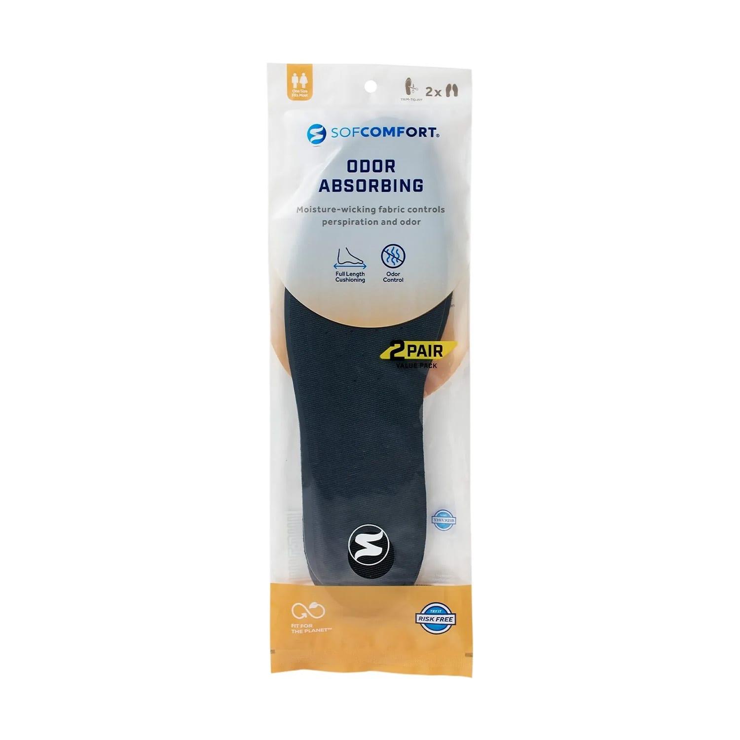 SofComfort Absorbing Odor Insole 2 Pack
