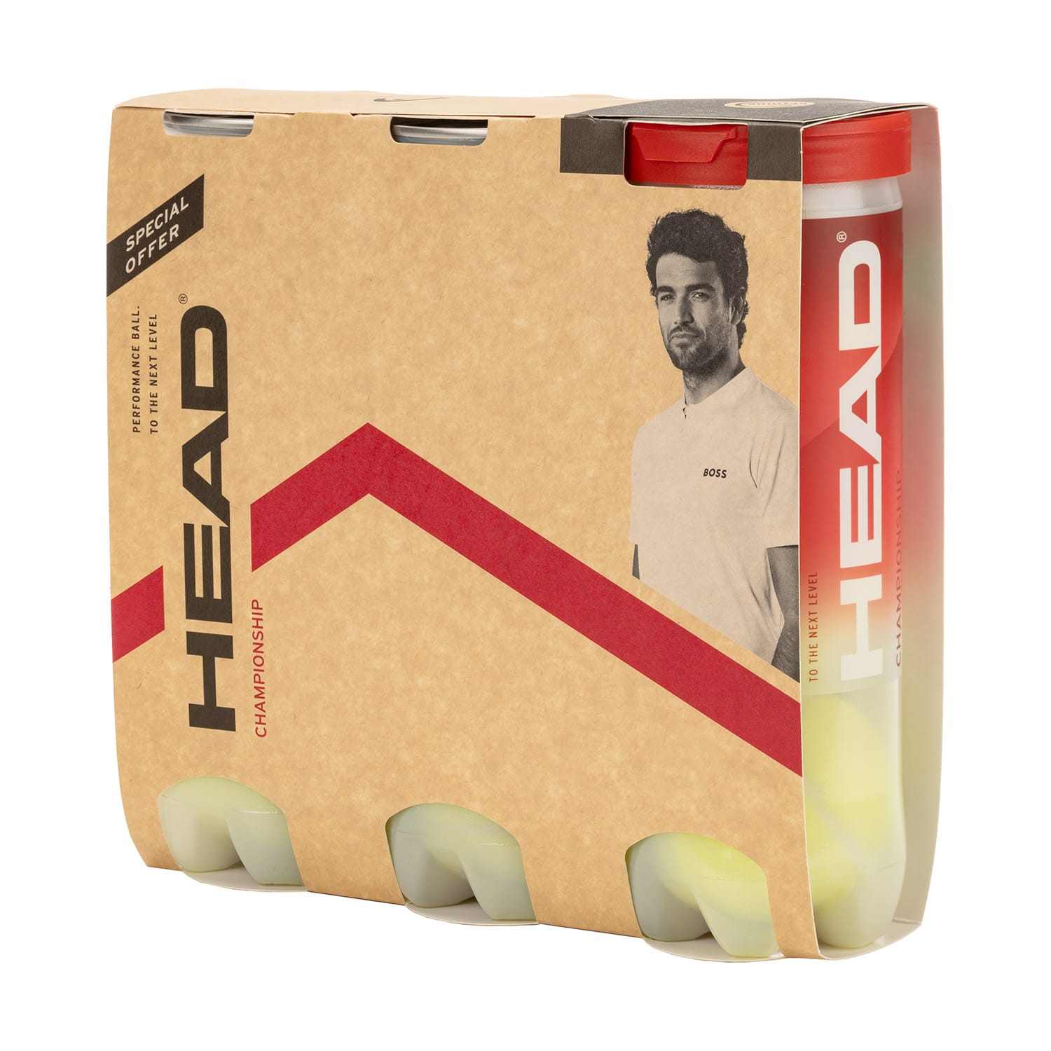 Head 3 x 3 Championship Tennis Balls (9 Ball Value Pack)