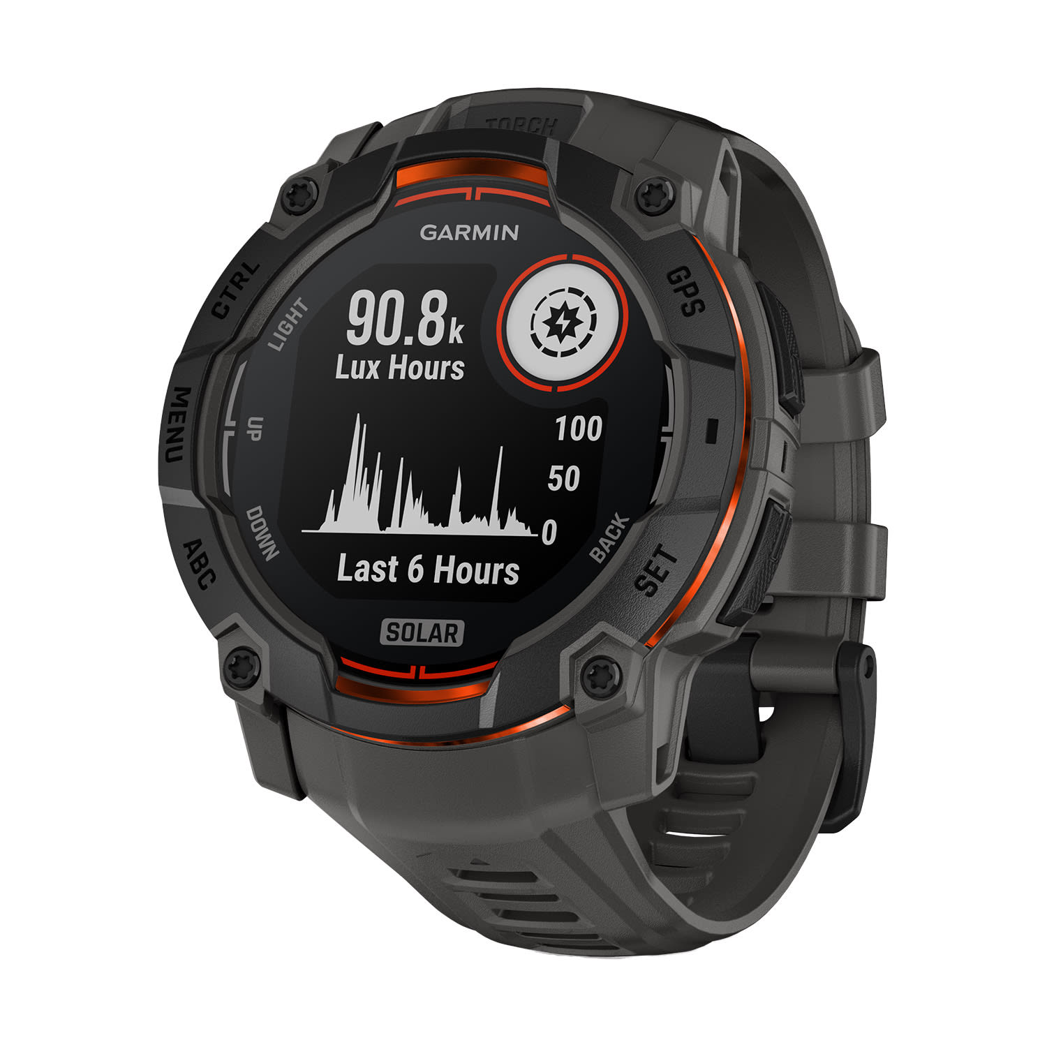 Garmin Instinct 3 50mm Solar Rugged GPS Smartwatch - Black