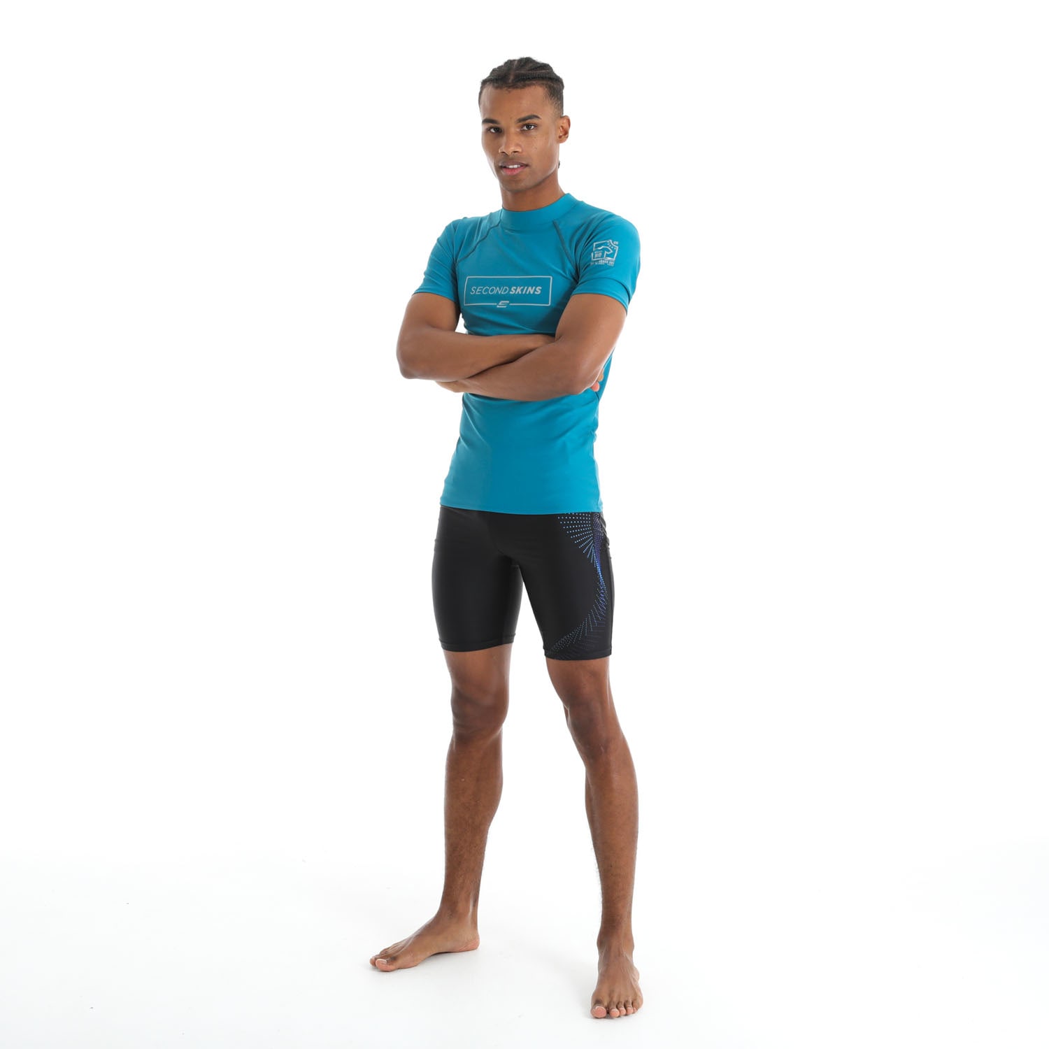 Second Skins Men's Flash Logo Short Sleeve Rashvest