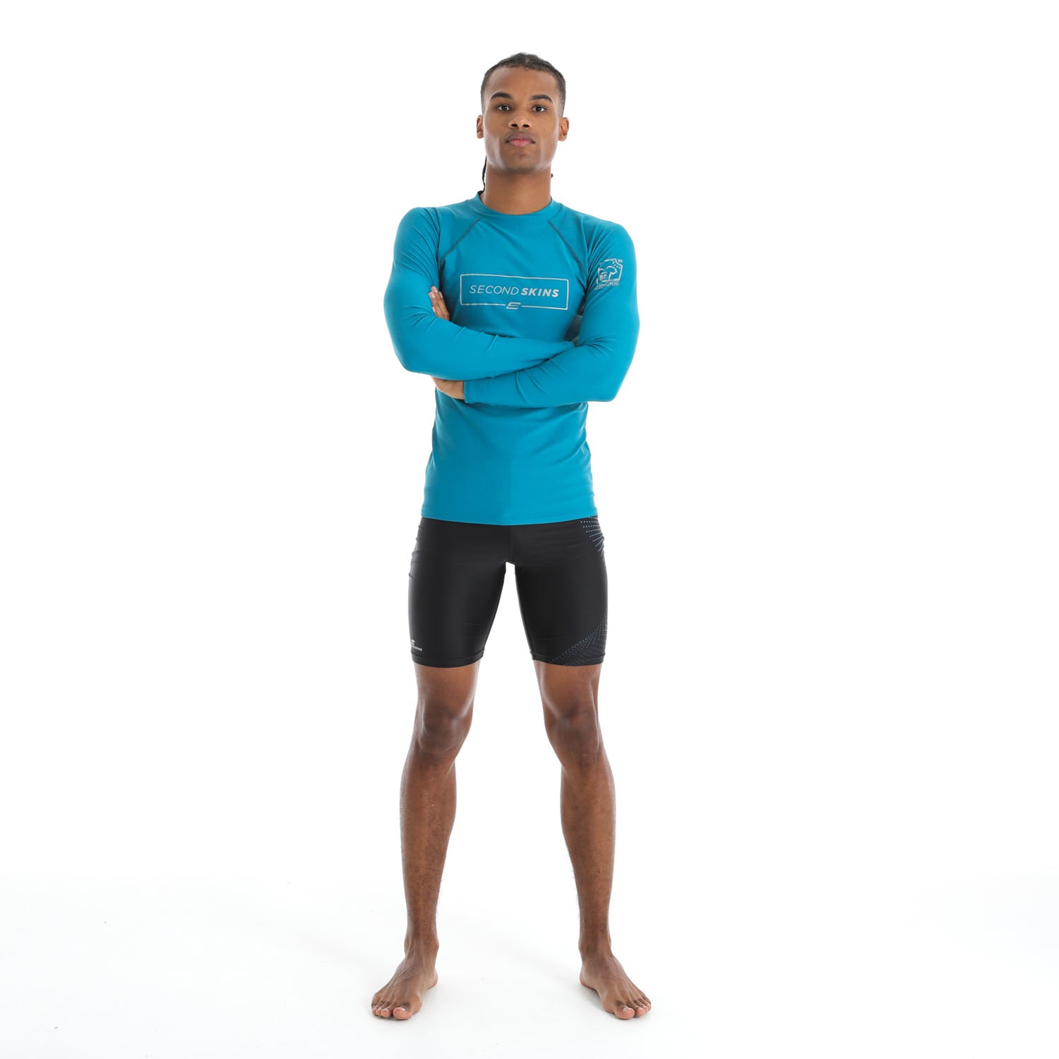 Second Skins Men's Flash Logo Long Sleeve Rashvest