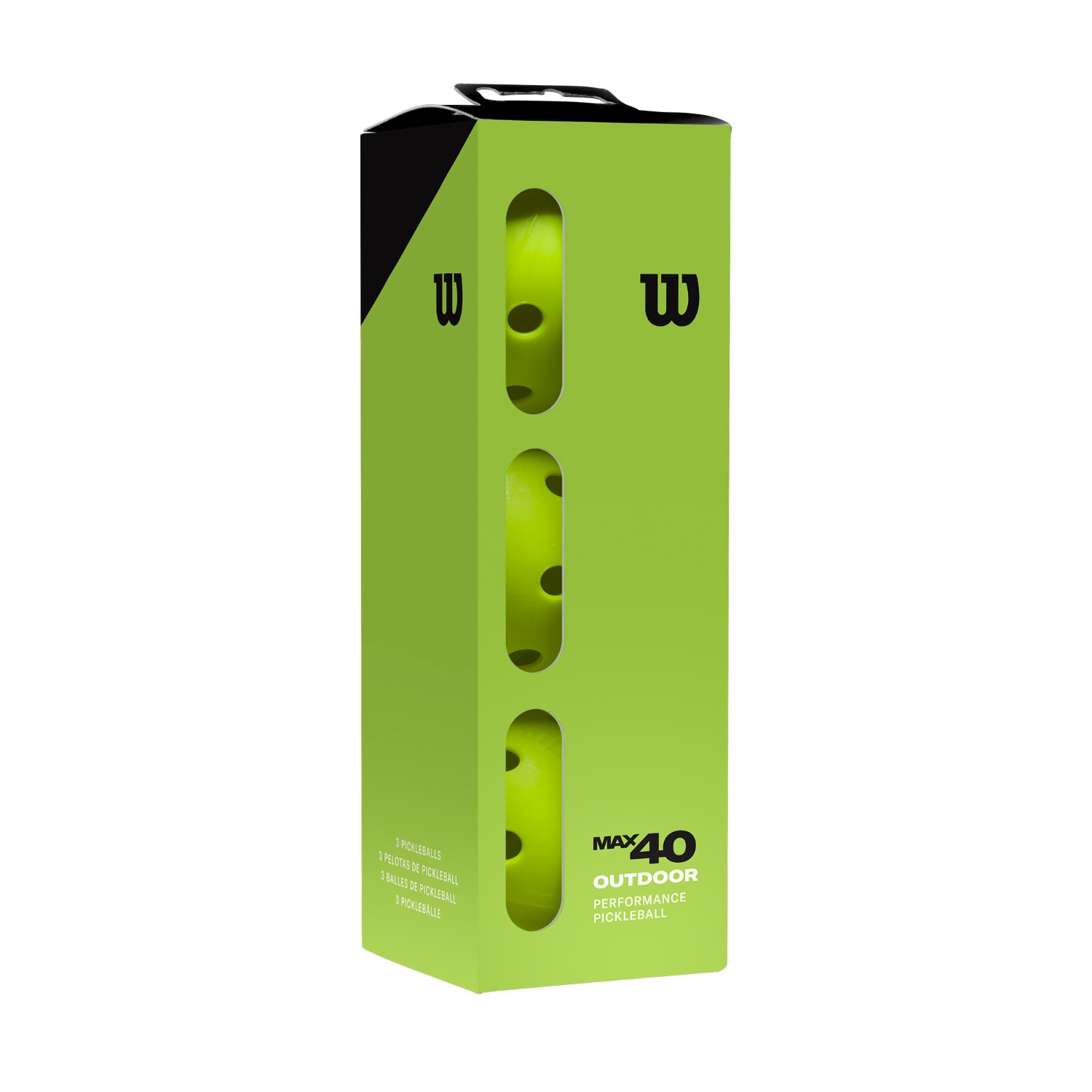 Wilson Max 40 Outdoor Pickleballs - 3 pack