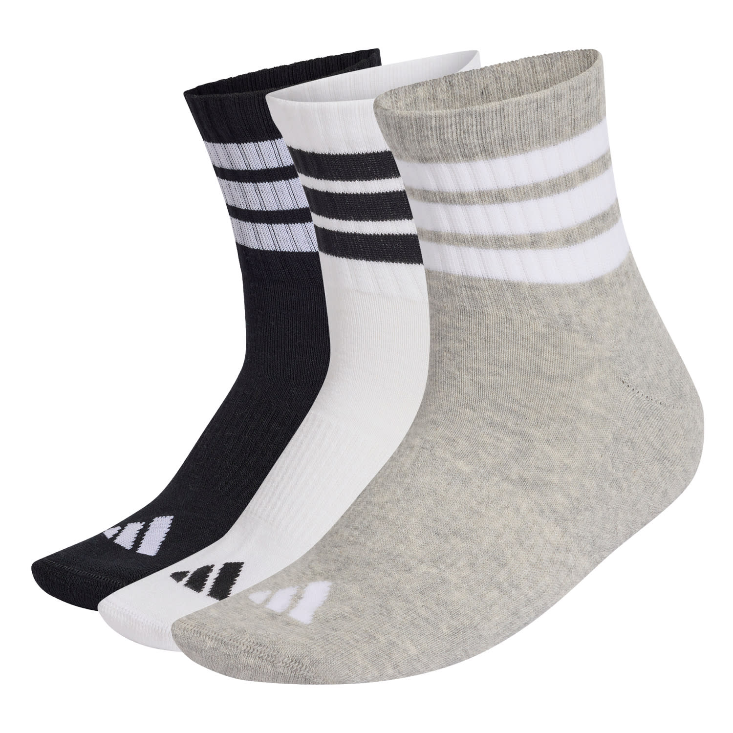 adidas 3 Stripe Essential Ankle 3Pack Socks
