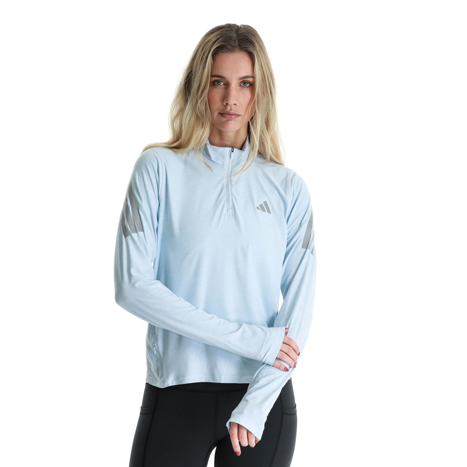 adidas Women's adi365 1/2 Zip Running Long Sleeve Top