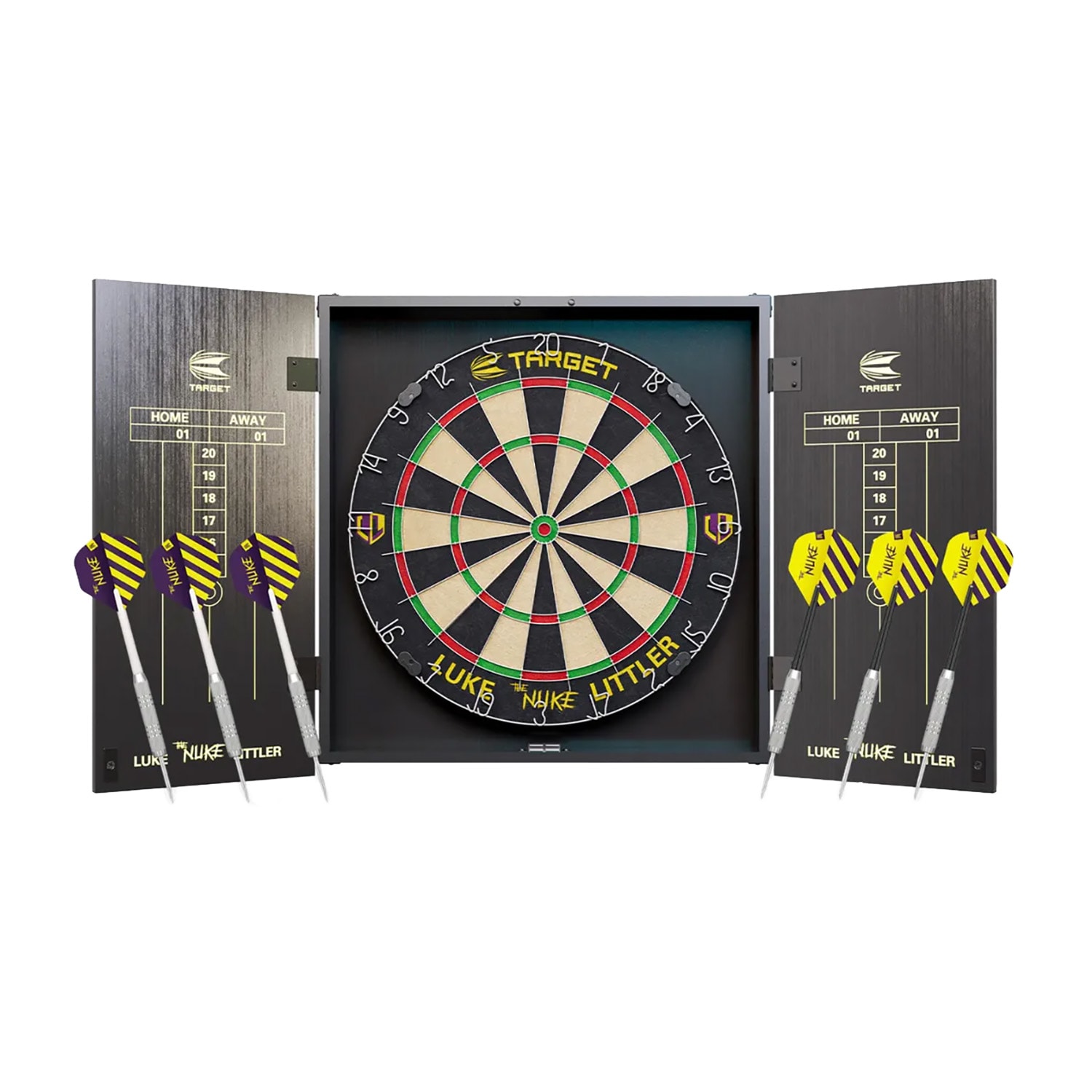 Luke Littler Cabinet and Dartboard Set