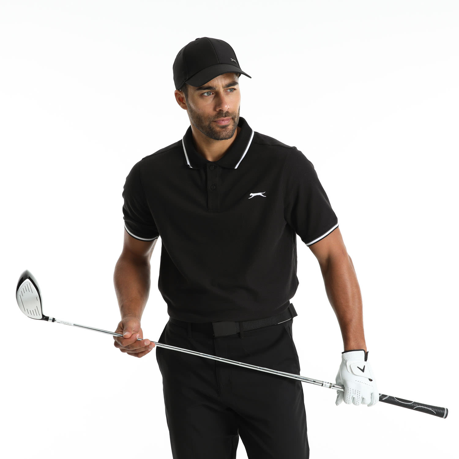 Slazenger Men's Golf Tipped Polo