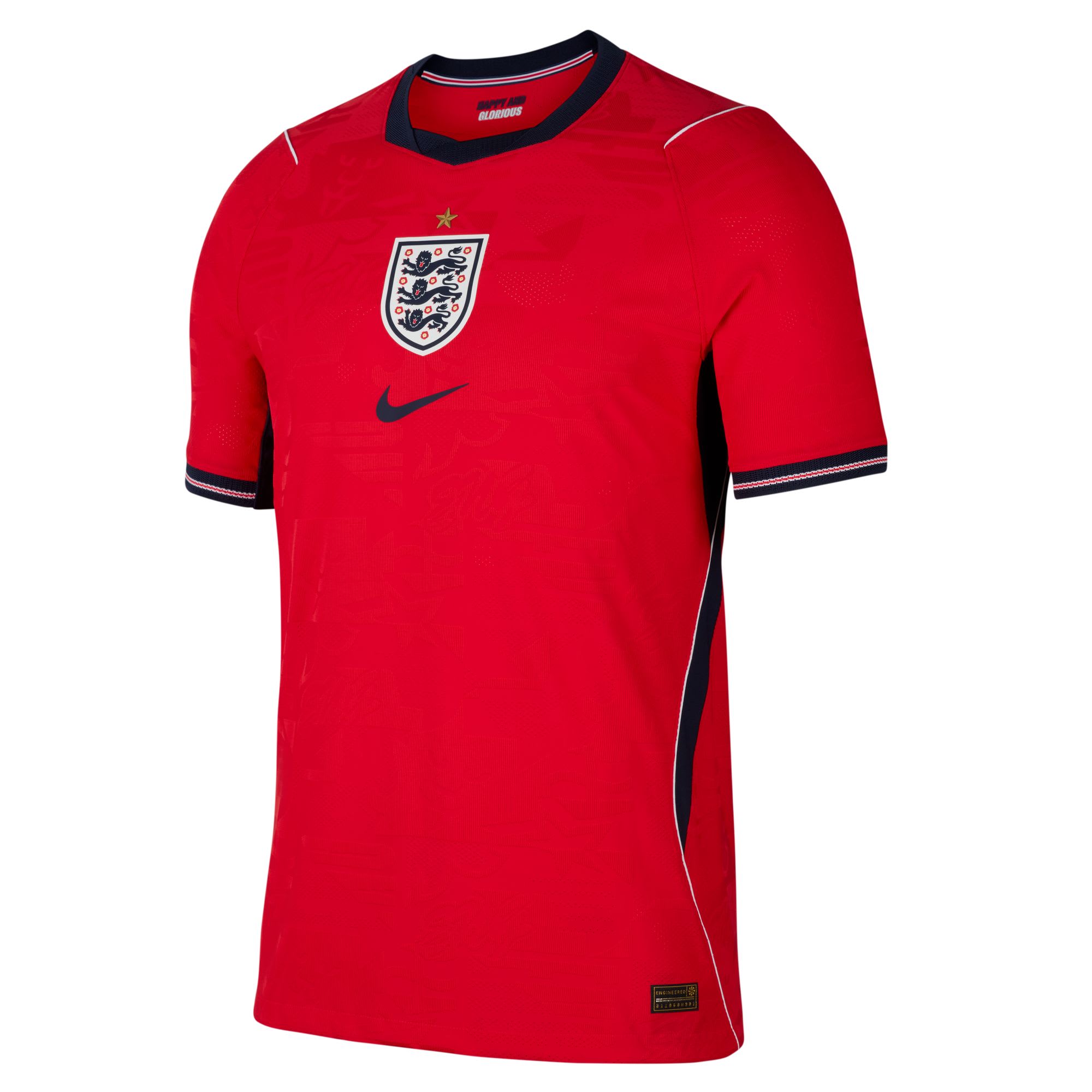 England Men's Away 26 Soccer World Cup Match Jersey