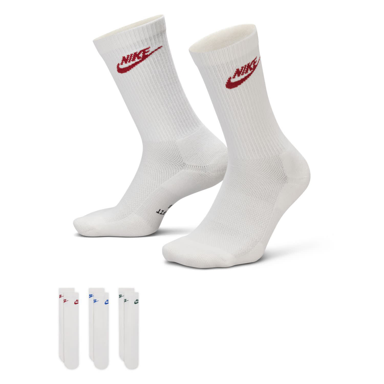 Nike Everyday Crew 3 Pack Socks