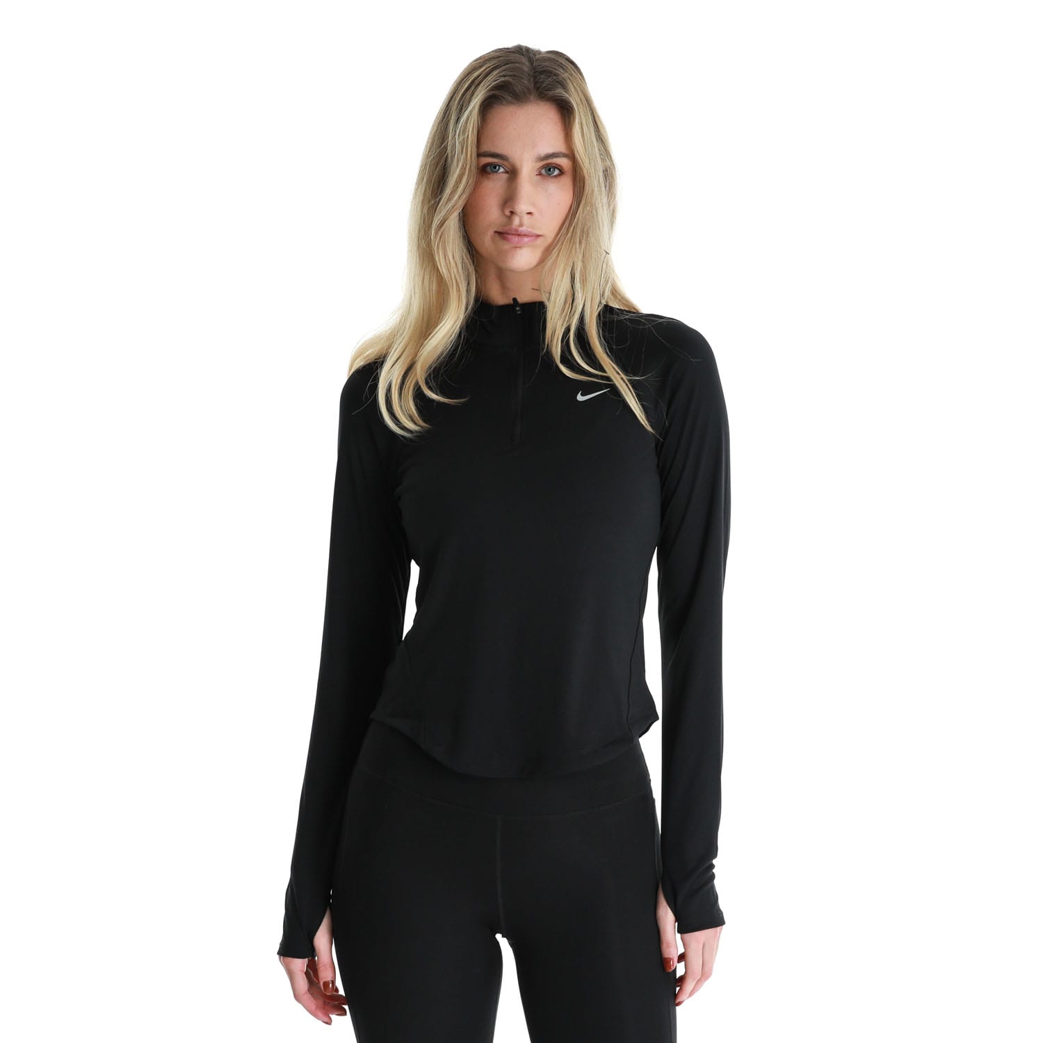 T Nike Women's Dri-Fit Tempo 1/4 Zip Run Long Sleeve Top