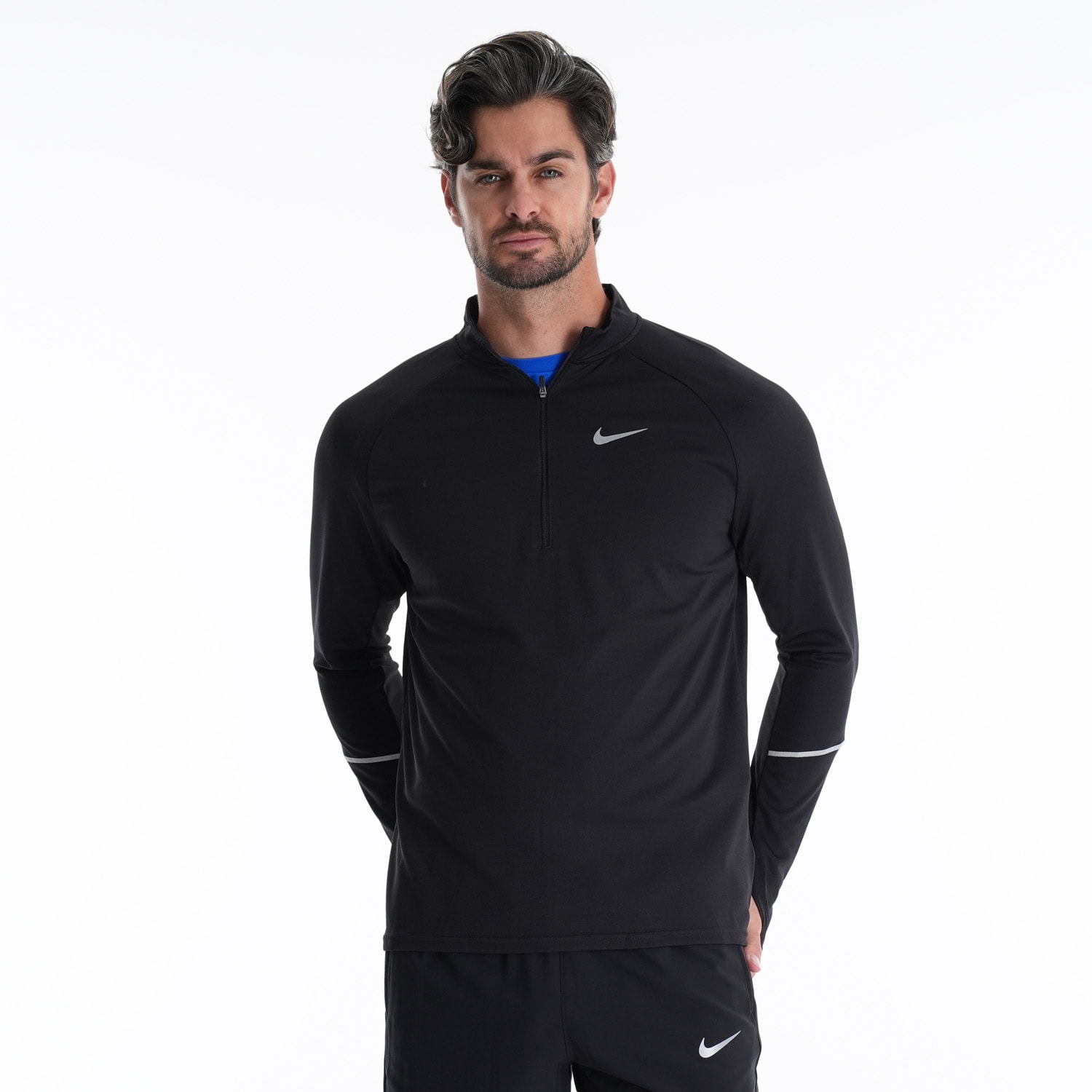 Nike Men's Dri-Fit UV Miler 1/2 Zip Running Long Sleeve Top