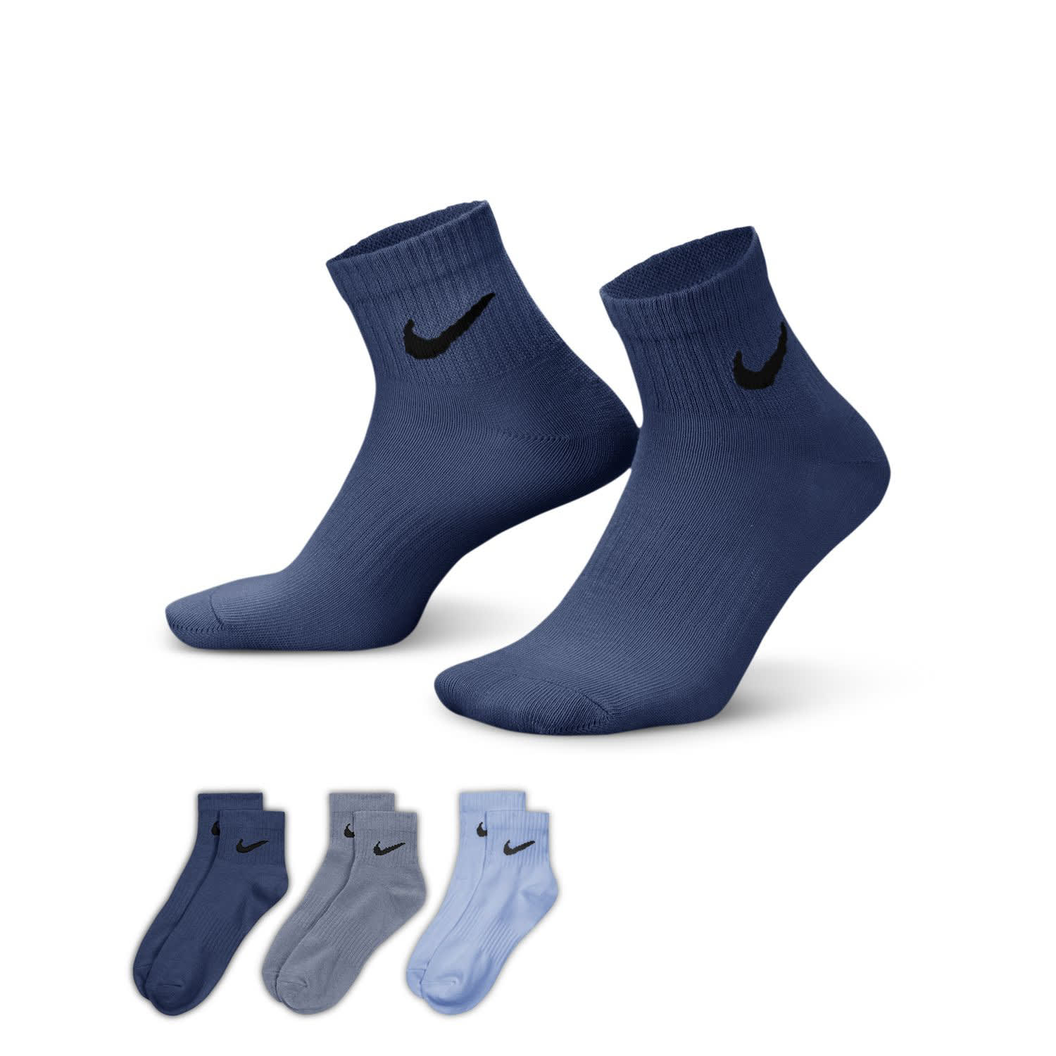 Nike Everyday Lightweight Ankle 3 Pack Socks