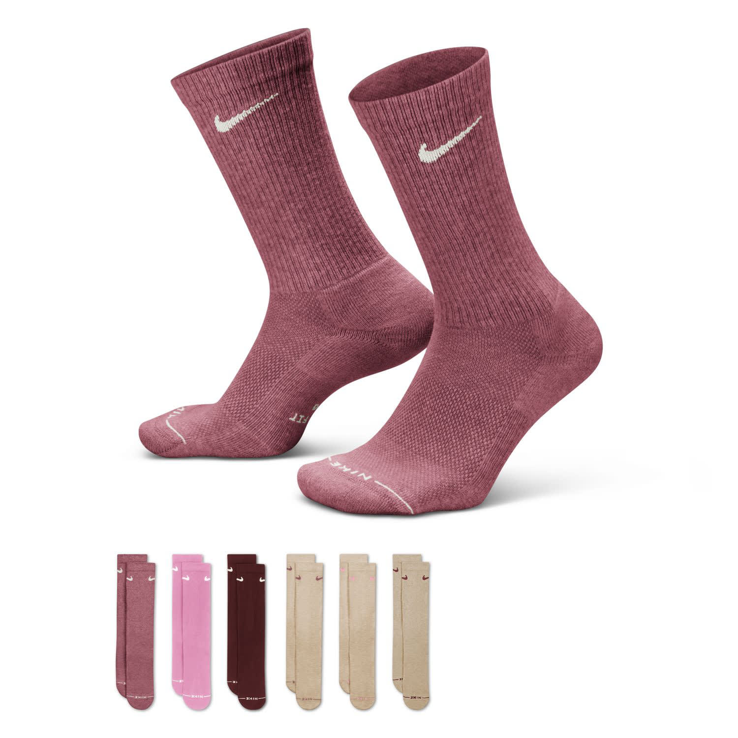 Nike Everyday Elevated 6 Pack Crew Socks