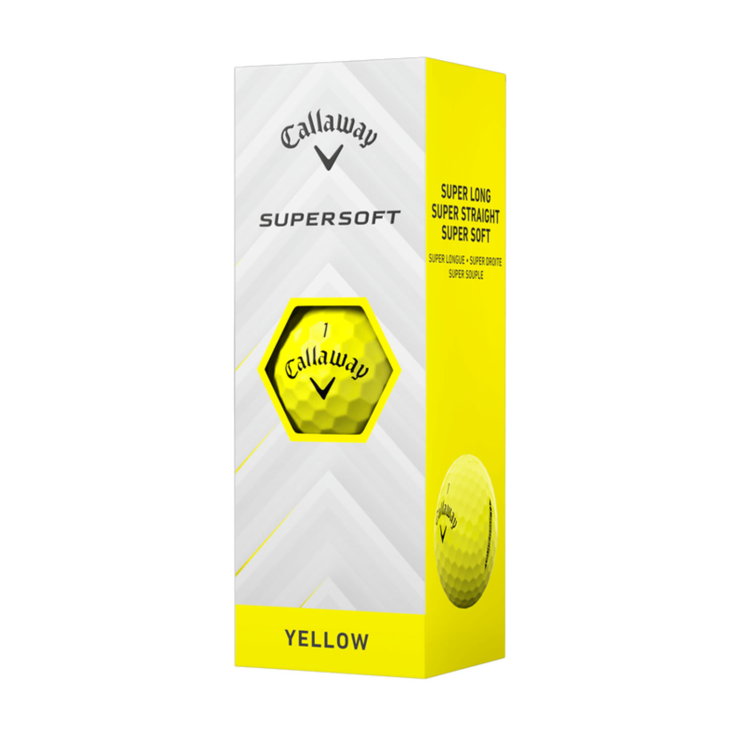 Callaway Supersoft Golf Balls - 3 Ball Pack (Yellow)