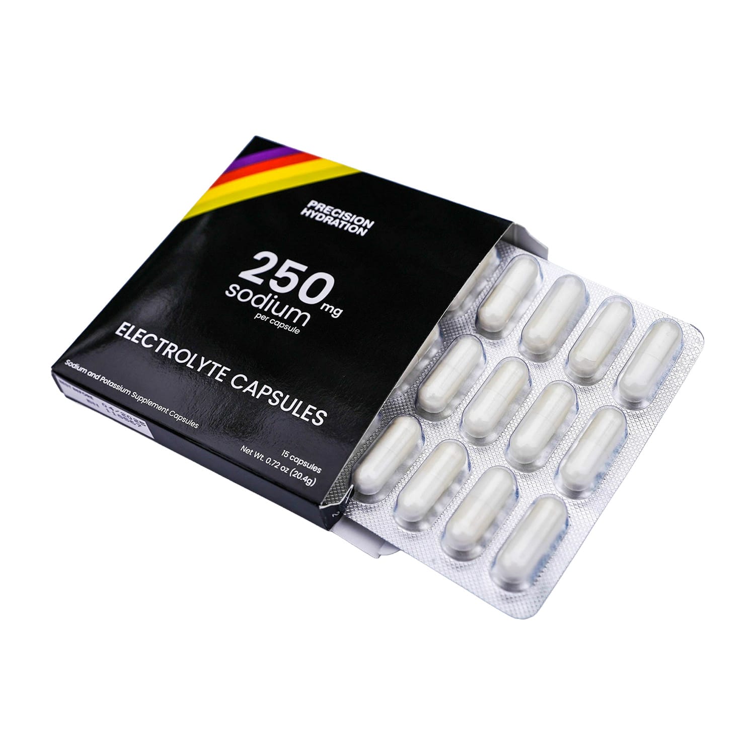 Precision Hydration Blister-Packed Electrolyte Capsules