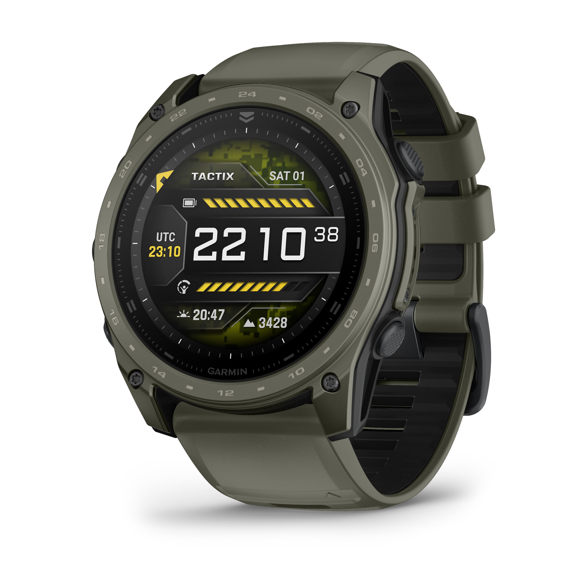 Garmin Tactix 8 51mm AMOLED Cerakote Tactical GPS Smartwatch - Olive
