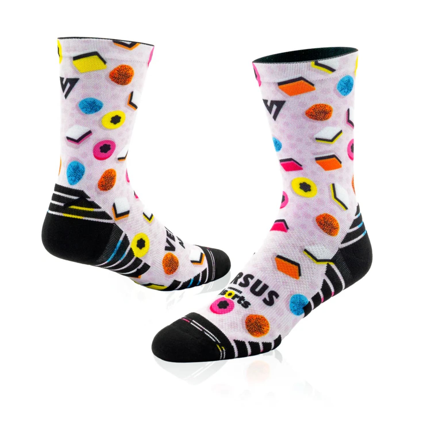 Versus Allsorts Liquorice 2.0  Active Crew Length Socks