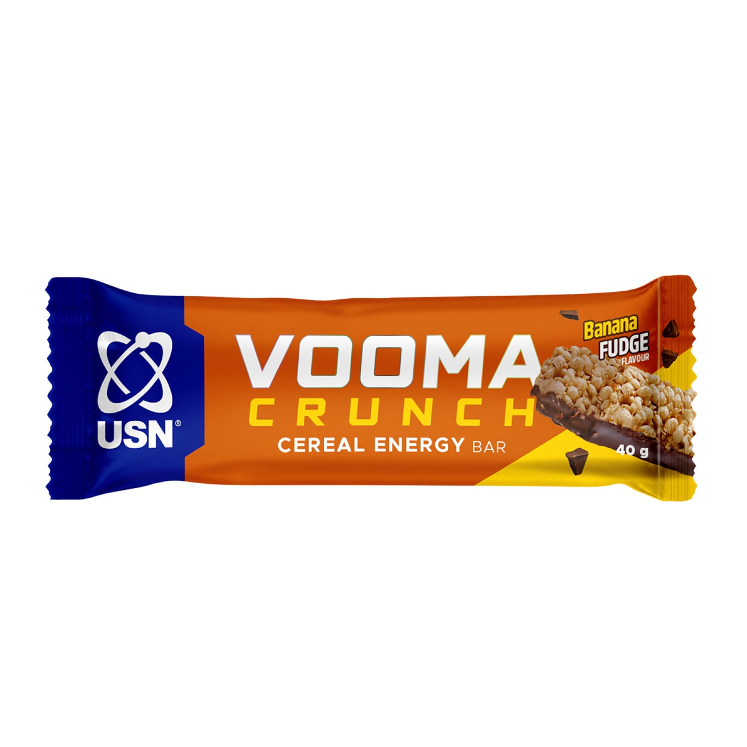 USN Vooma Crunch Bar Banana Fudge 40g