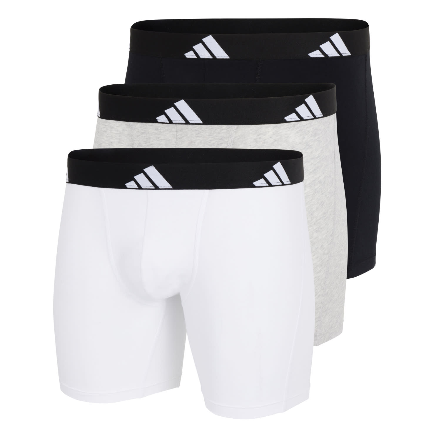 Adidas Men's Flex Cotton 3 Pack Boxer