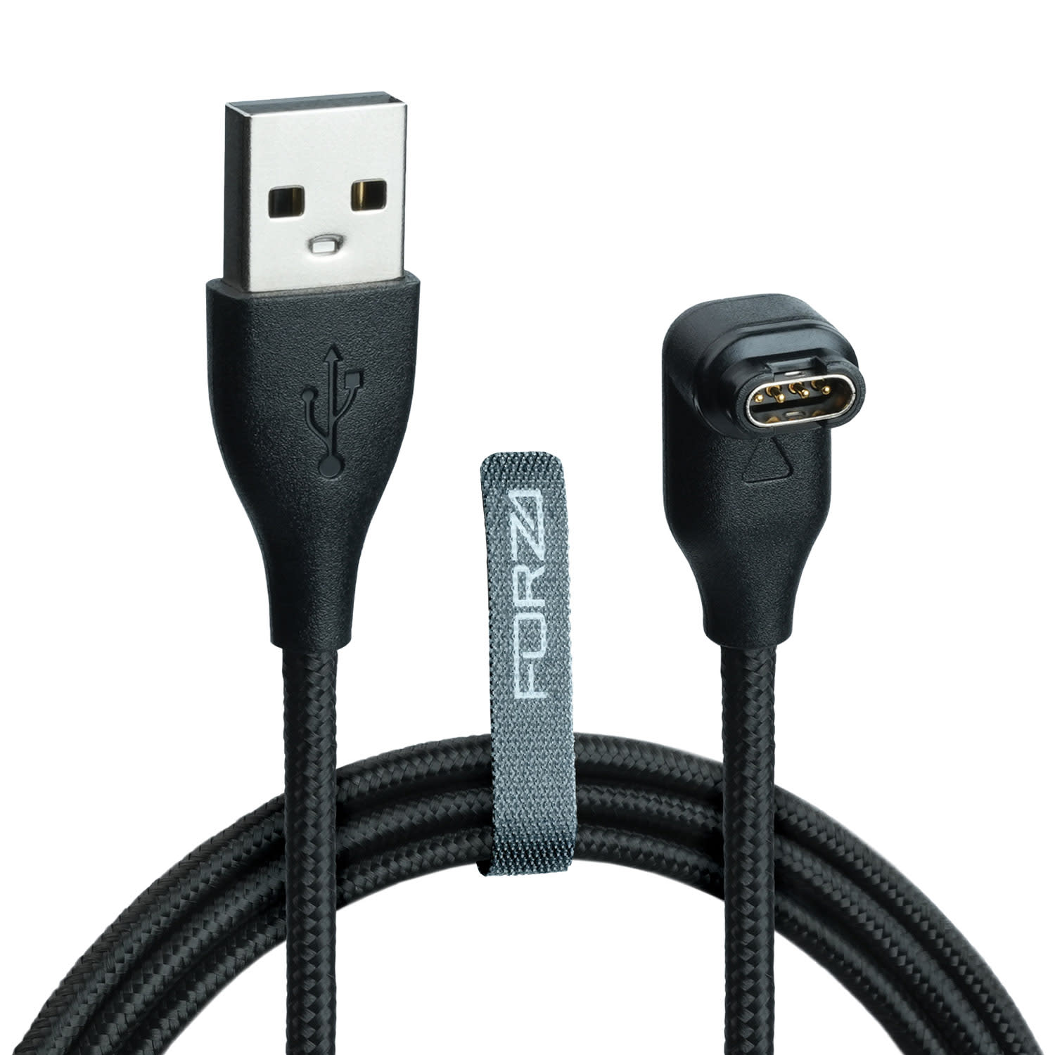 FORZA USB-A 90 Degree Braided Charging Cable