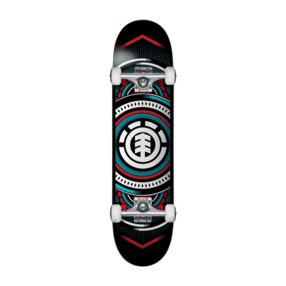 Element Hatched Red Blue 7.75&quot; x 31.25&quot; Skateboard, product, variation 1